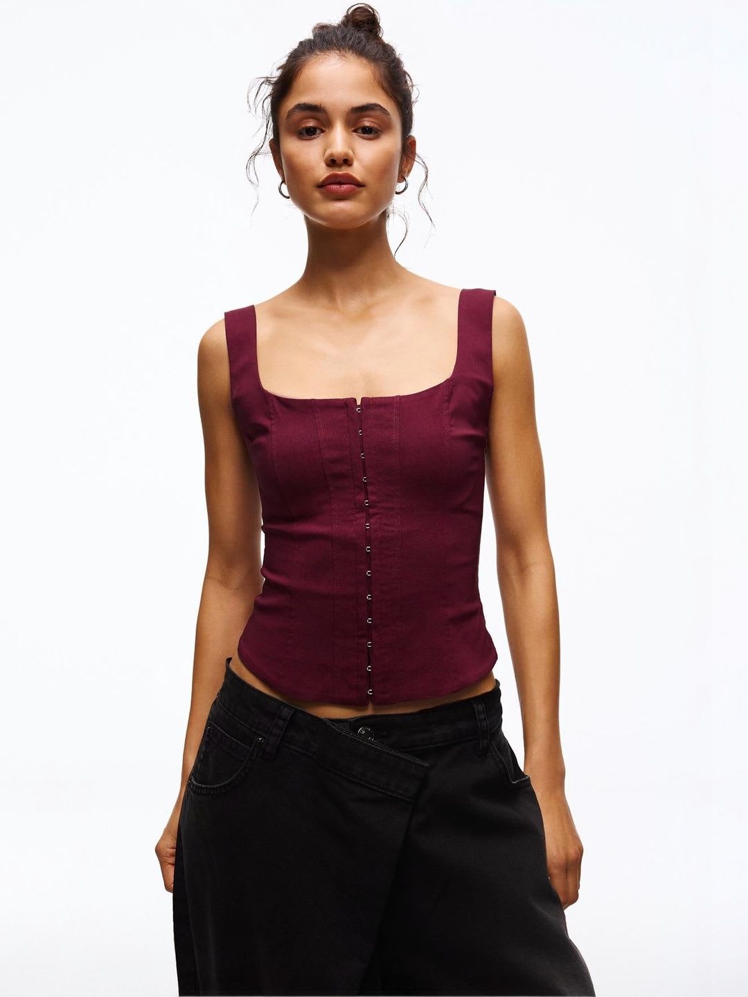 Bershka Bengaline Strappy Top - default view