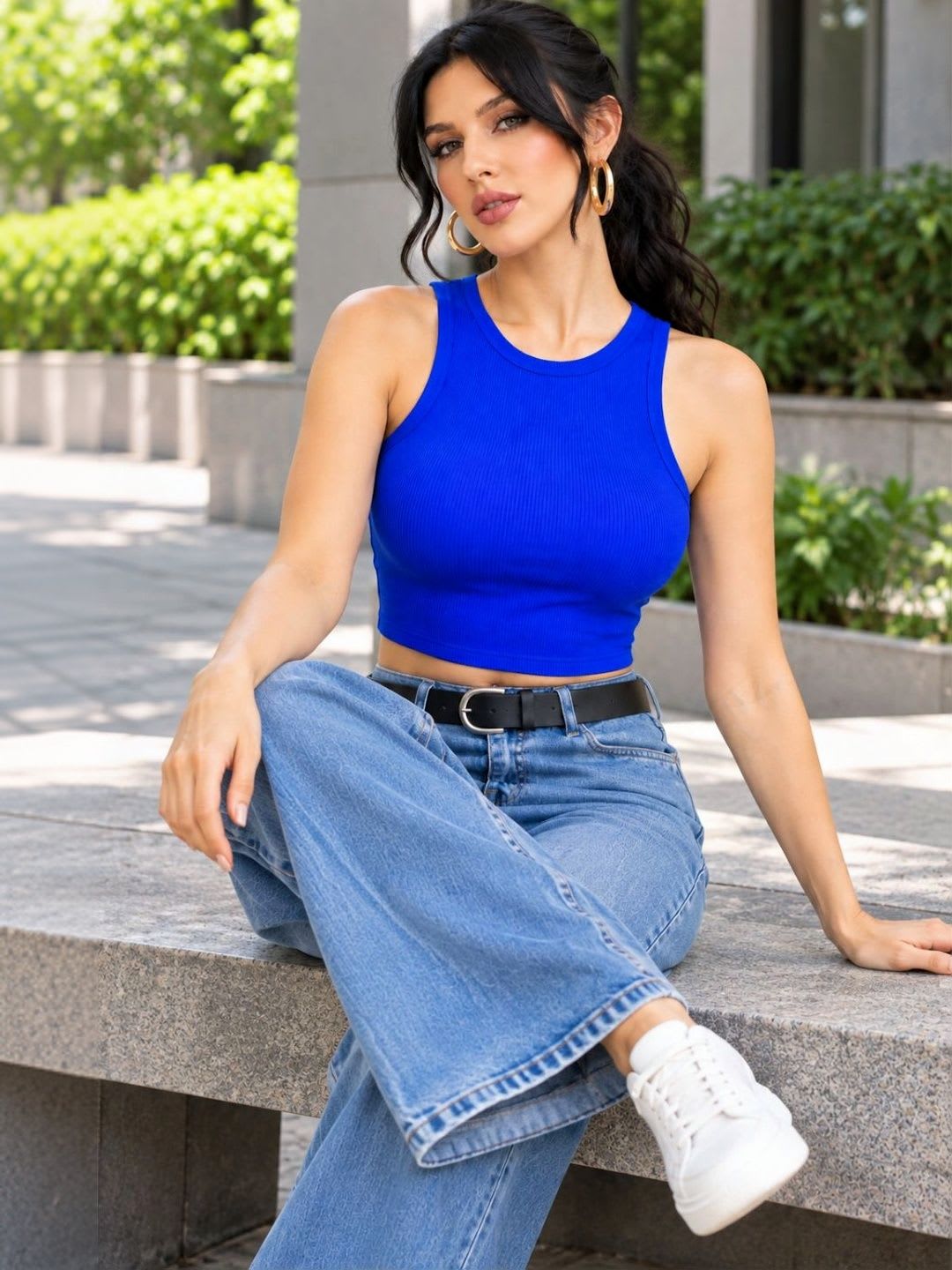 Alpha beauty Crop Top - left view