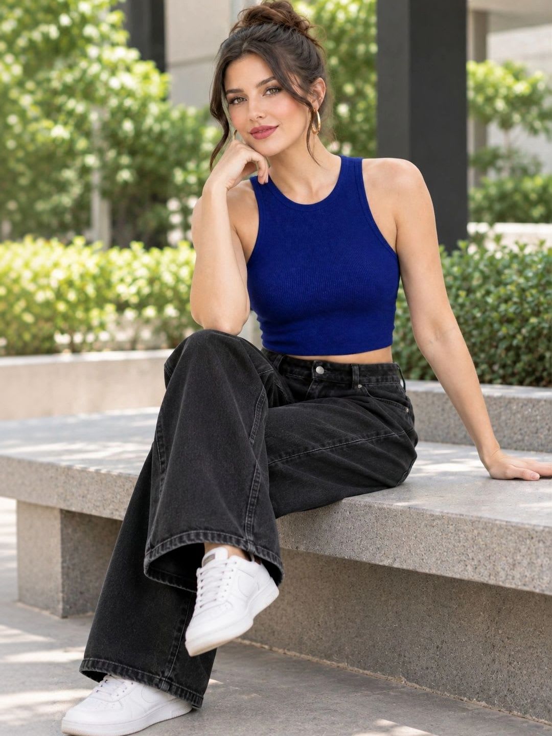 Alpha beauty Crop Top - left view