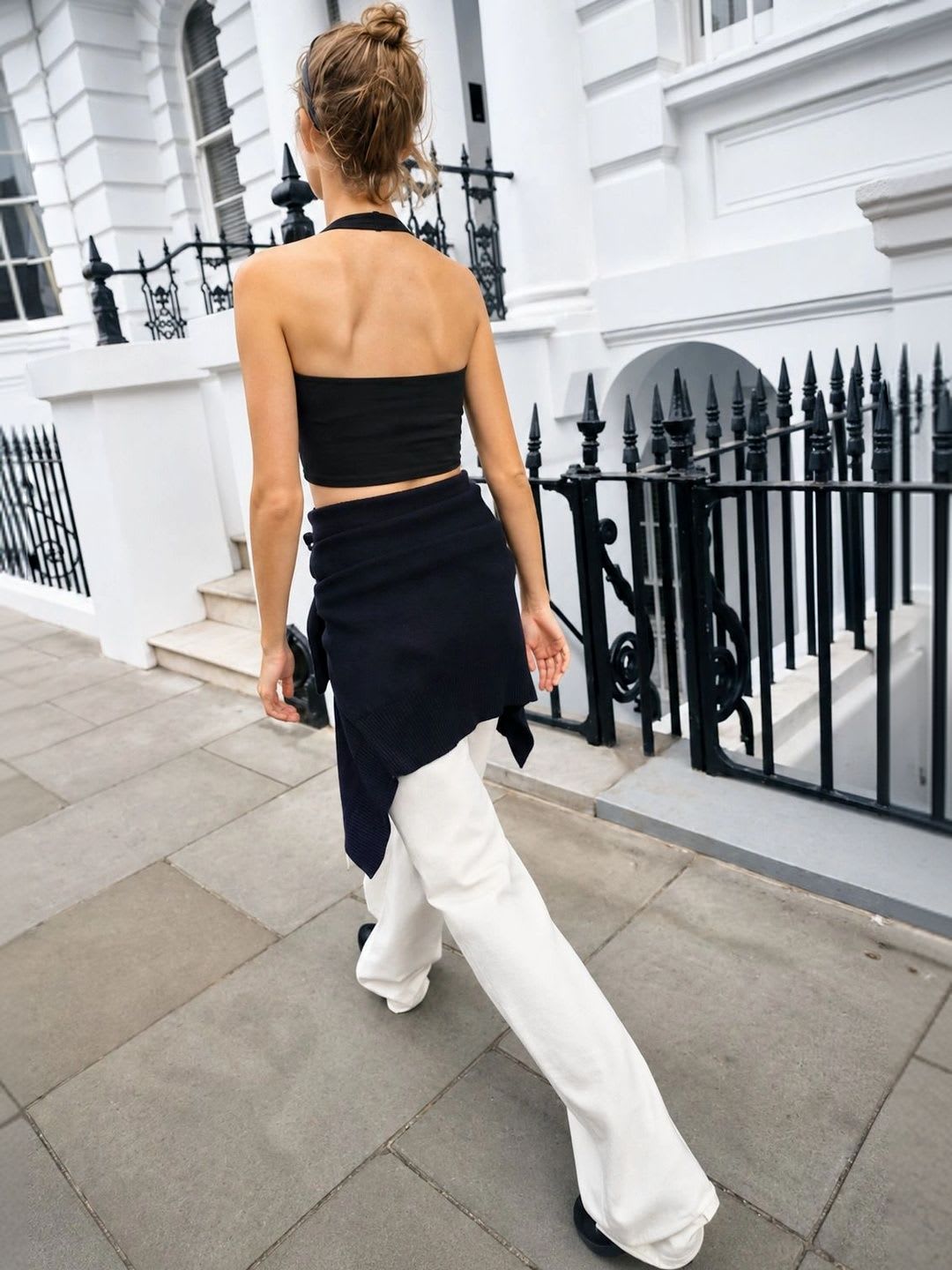BAESD Women Cotton Crop Top - right view