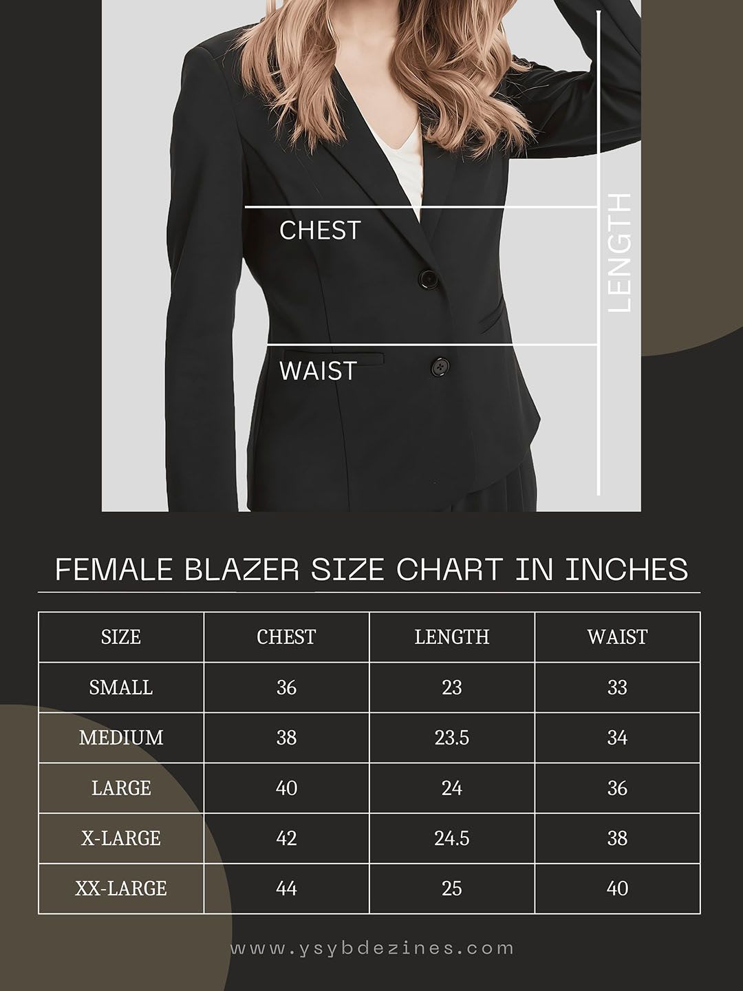 BAESD Notched Lapel Single Breasted Formal Blazer - left view