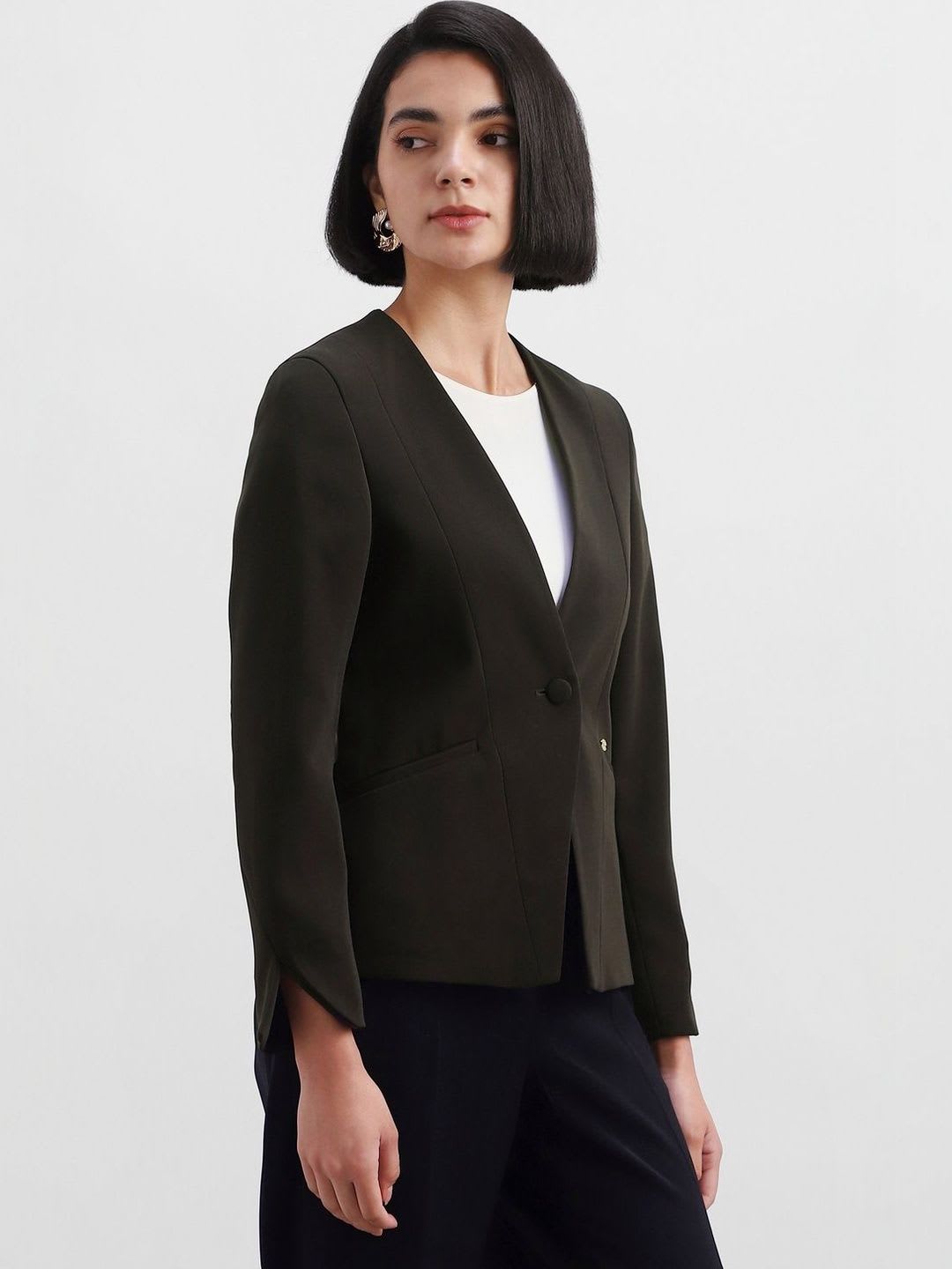 Allen Solly Woman Single -Breasted Blazer - left view