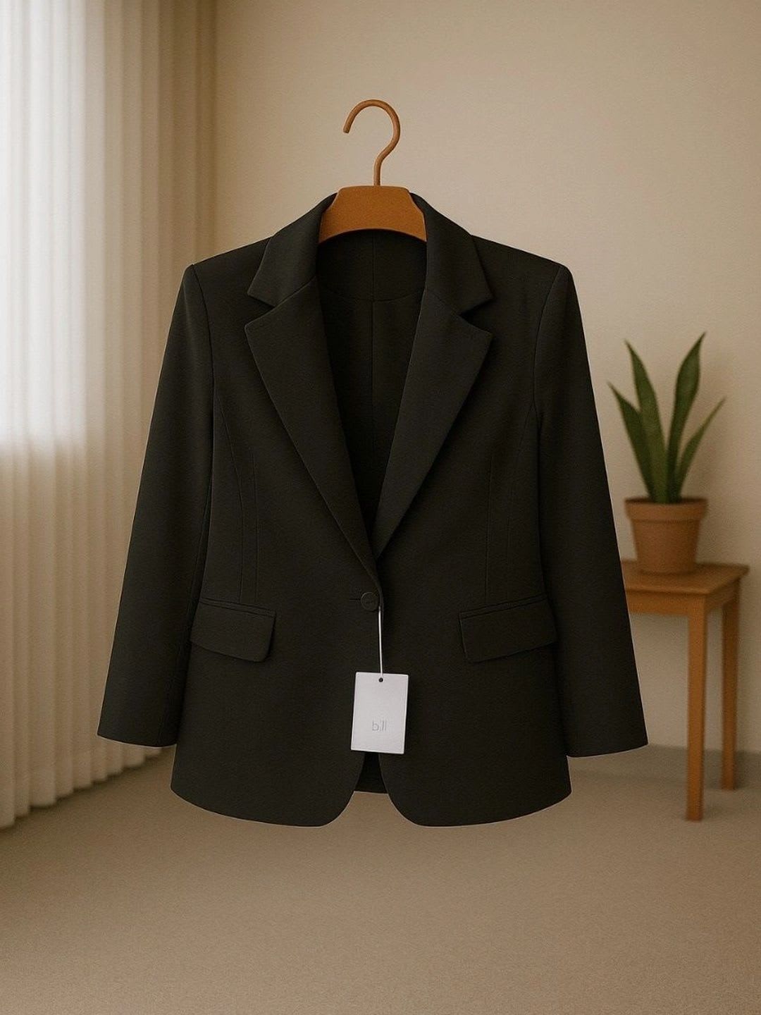 AAROMINFINITY Notched Lapel Single-Breasted Blazers - left view