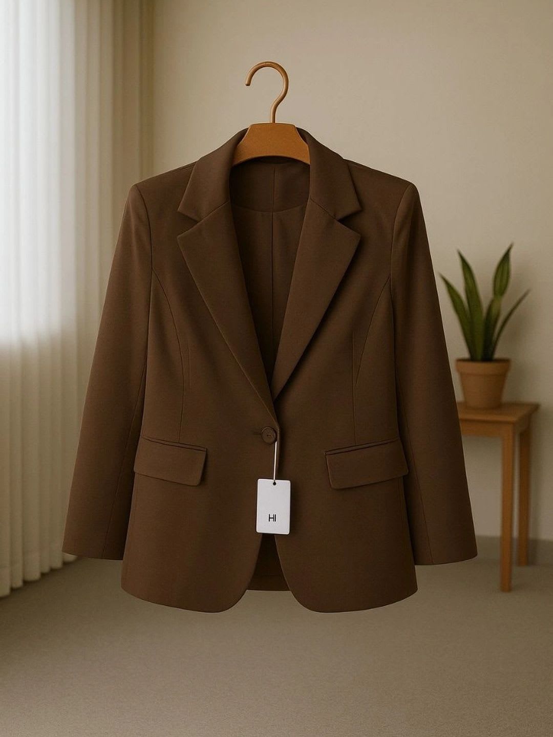 AAROMINFINITY Notched Lapel Single-Breasted Blazers - right view