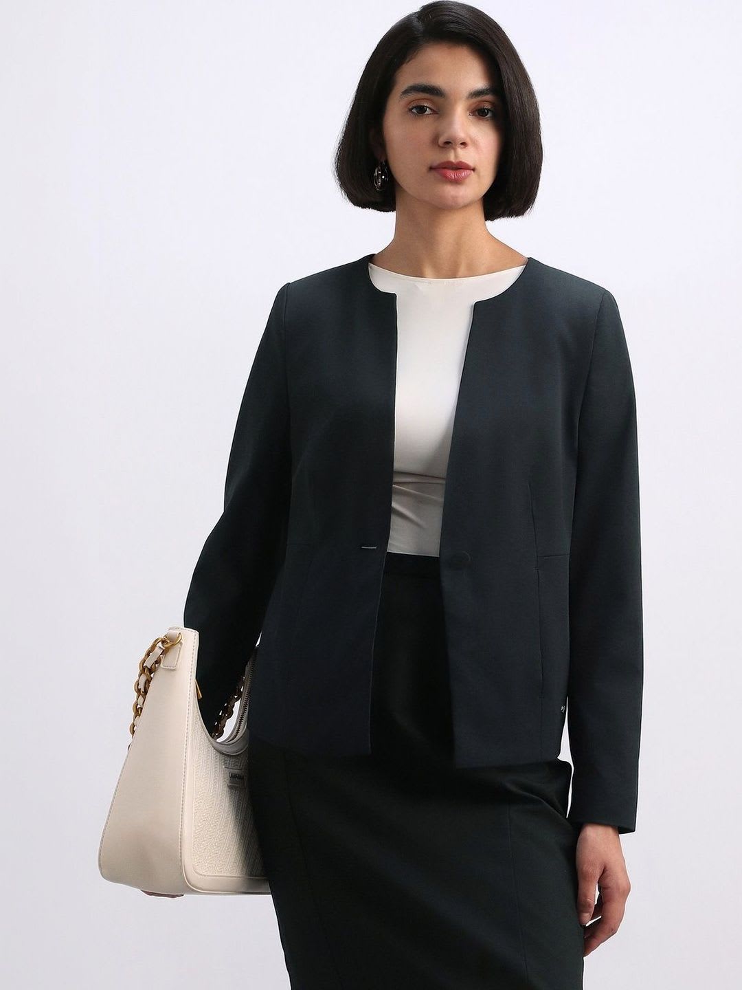 Allen Solly Woman Single -Breasted Blazer - default view