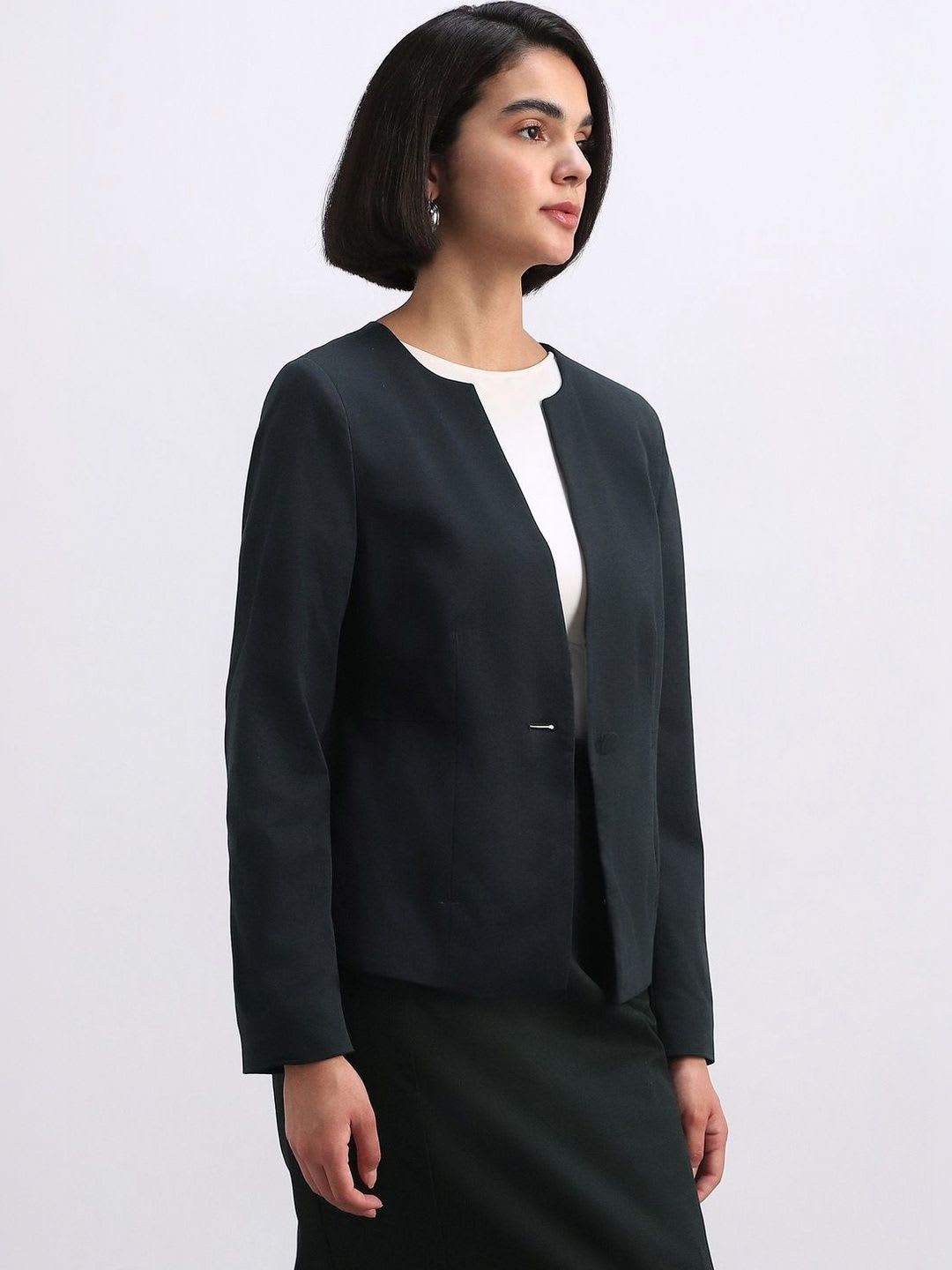 Allen Solly Woman Single -Breasted Blazer - left view