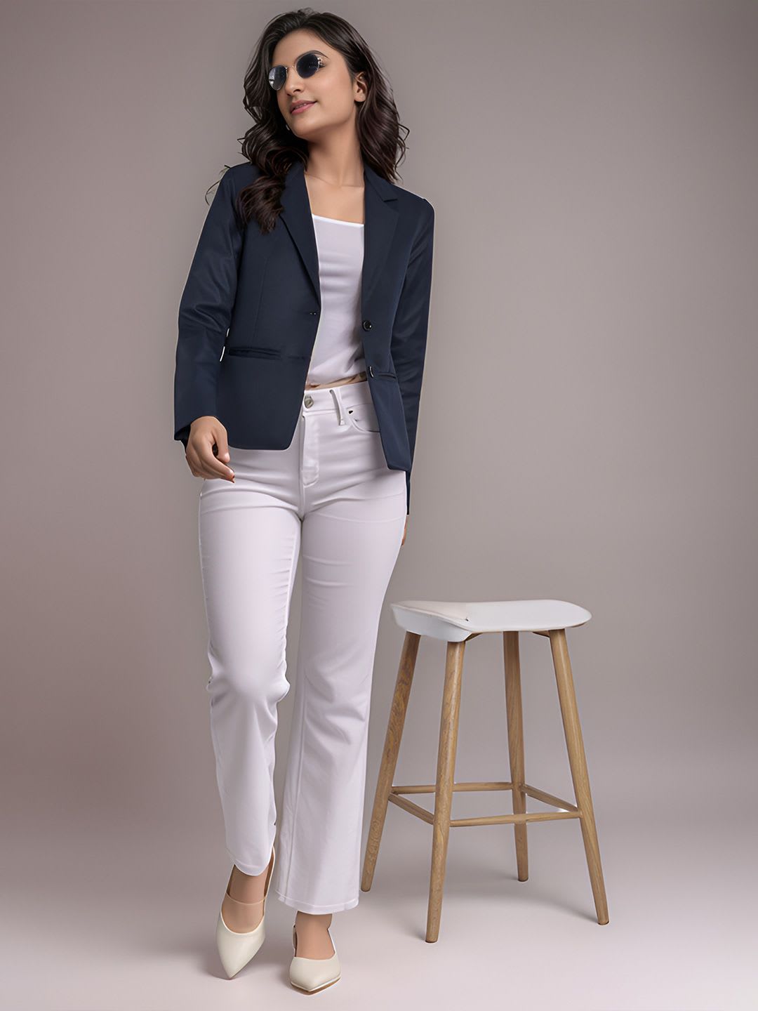 Moda Rapido Notched Lapel Single-Breasted Casual Blazer - right view