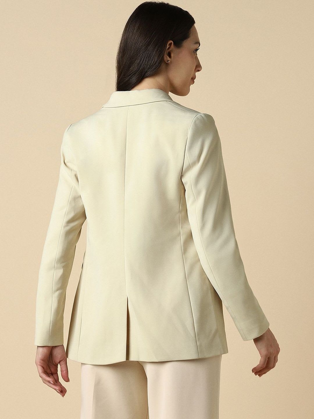 Allen Solly Woman Single-Breasted Blazer - back view