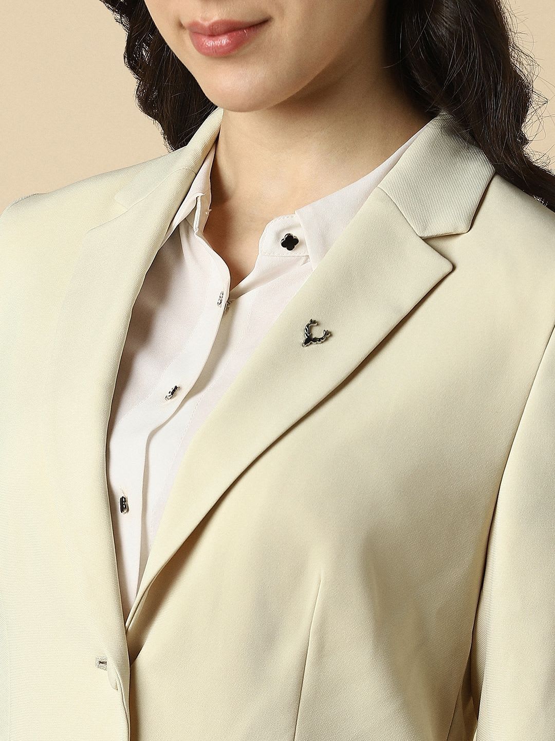 Allen Solly Woman Single-Breasted Blazer - left view
