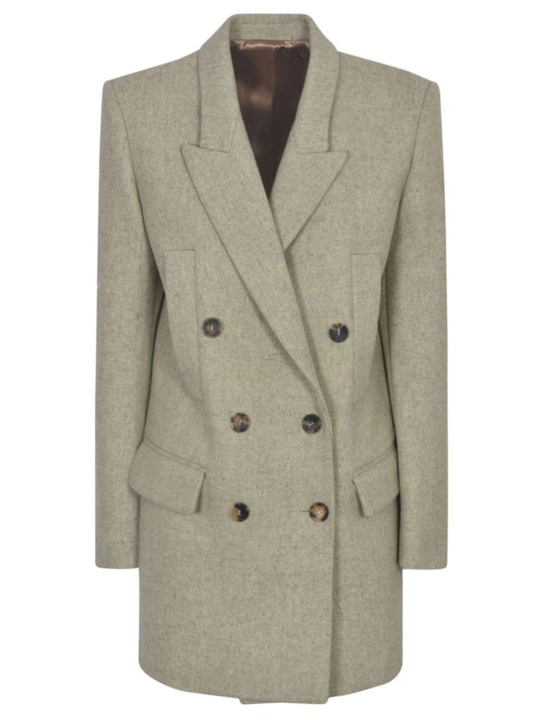 Isabel Marant Grey Double Breasted Blazer - default view