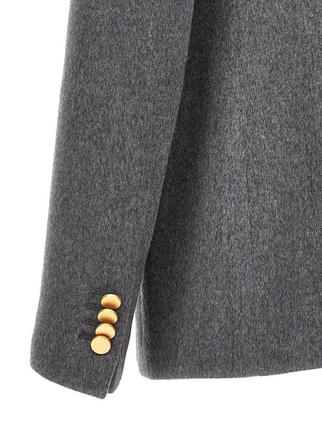 Tagliatore Grey Parigi Double Breasted Blazer - left view