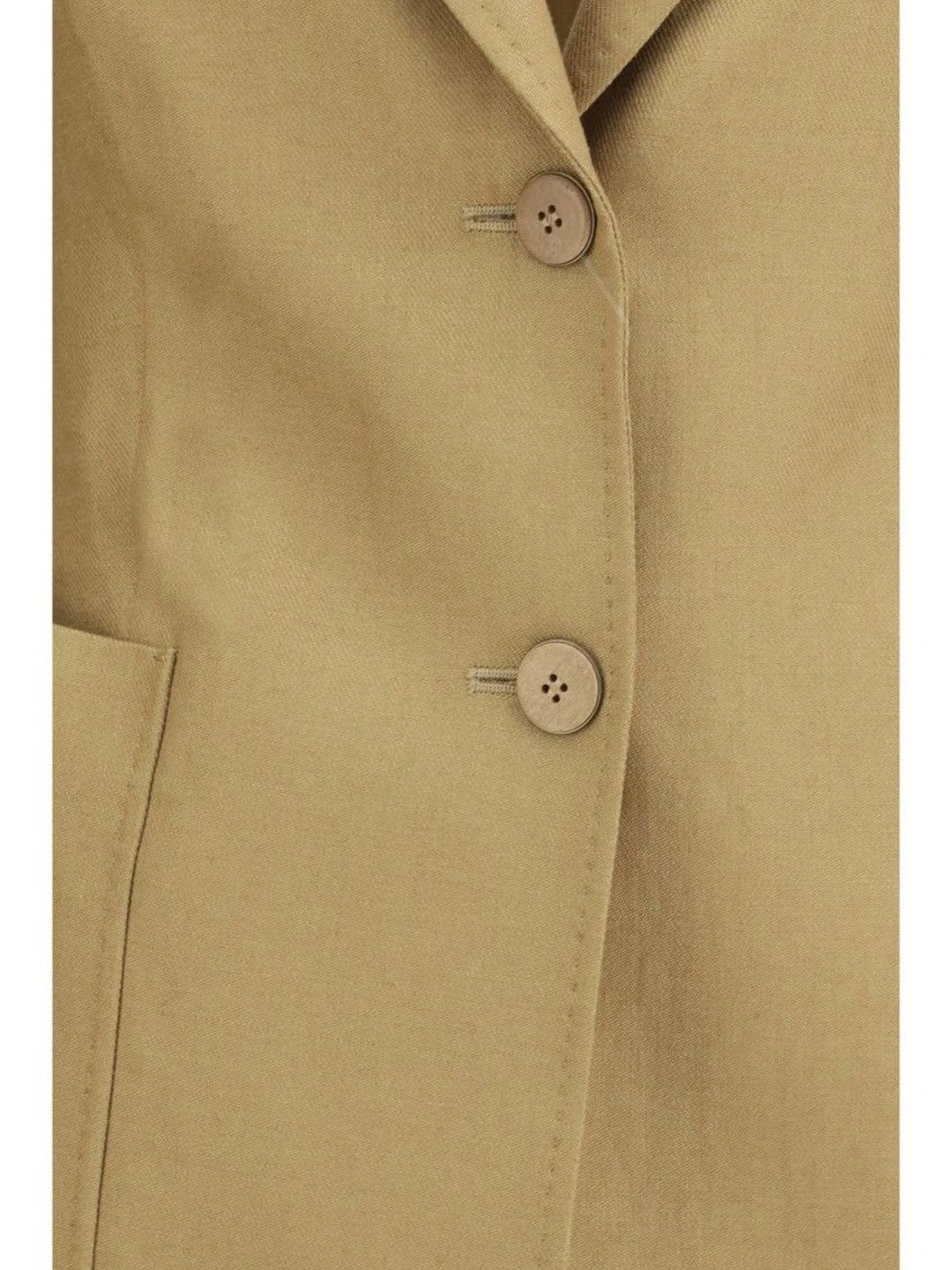Max Mara Notched Lapel Single-Breasted Tailored Fit Formal Blazers - back view