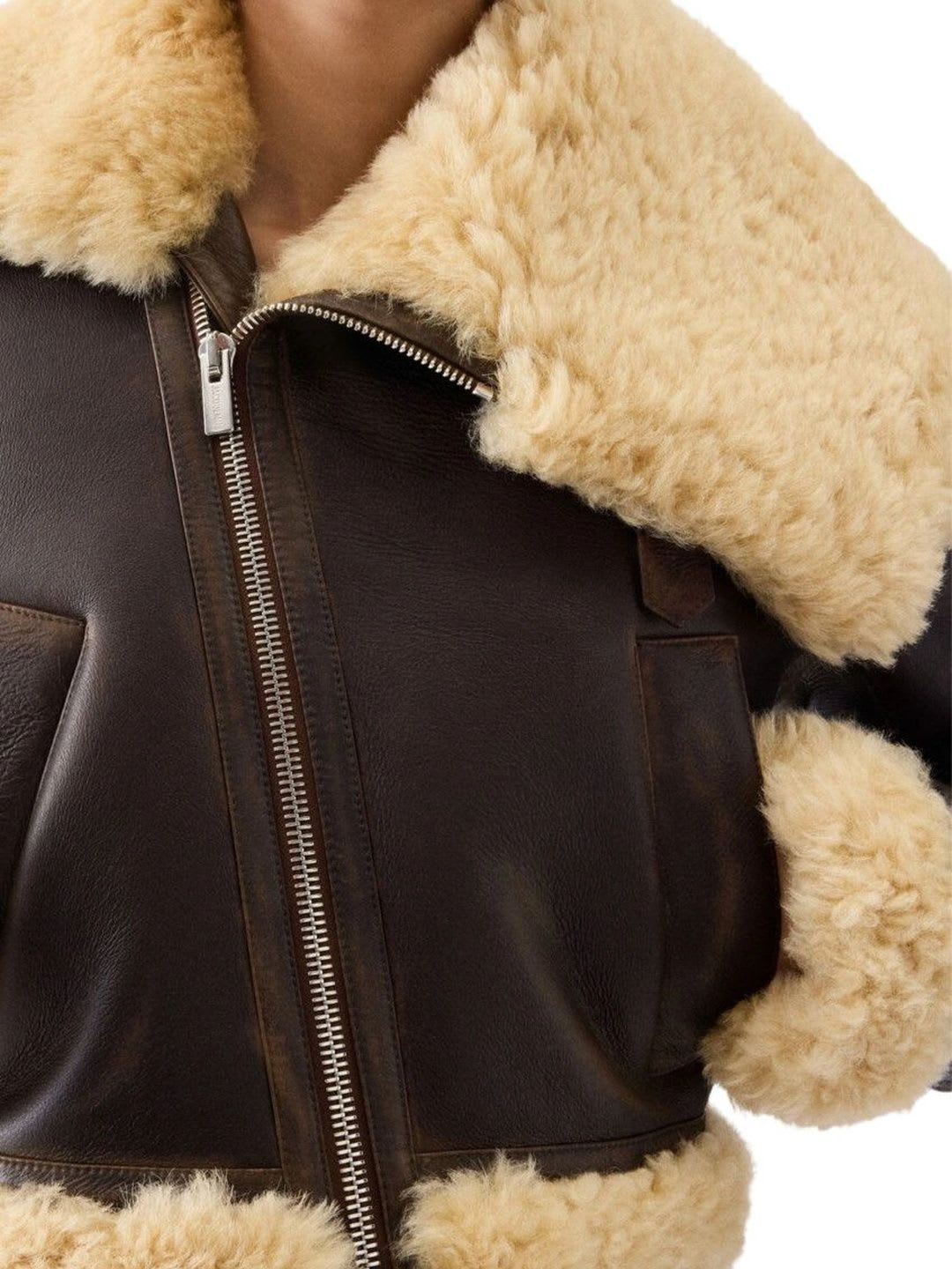 Jacquemus Dark Brown Cropped Jacket - left view