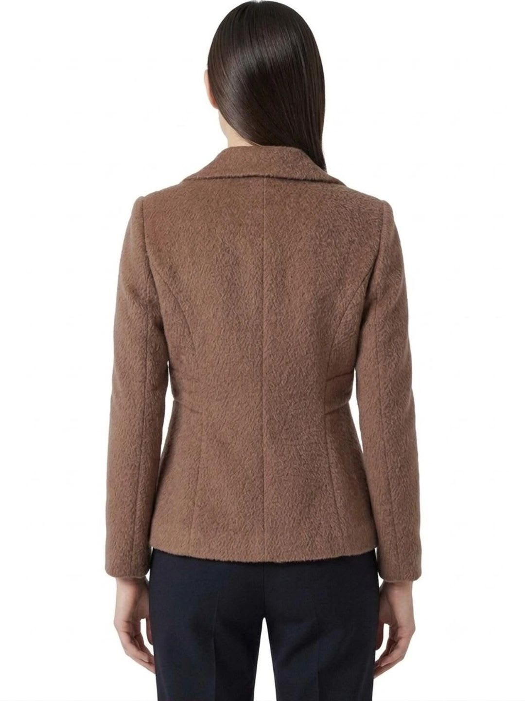 LuvyDuvy Notched Lapel Single-Breasted Casual Blazers - back view