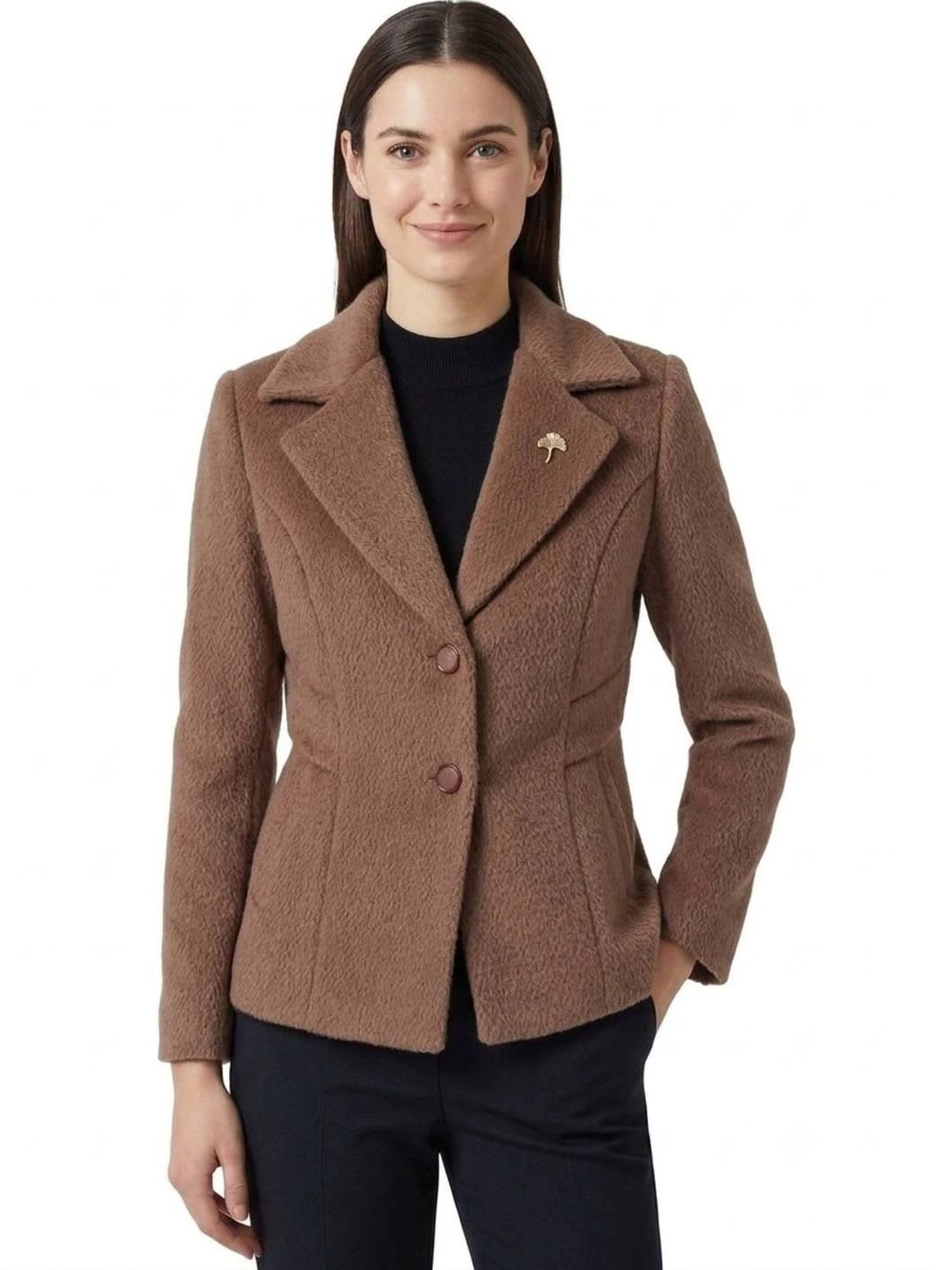 LuvyDuvy Notched Lapel Single-Breasted Casual Blazers - default view