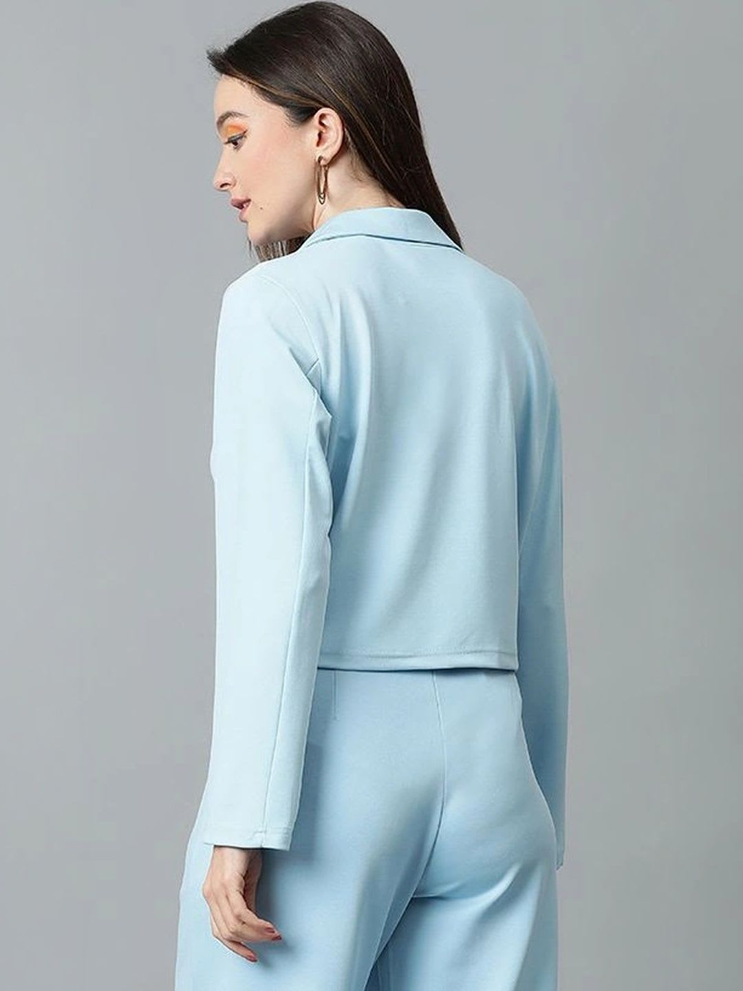 ZYVRA Notched Lapel Single Breasted Blazers - right view
