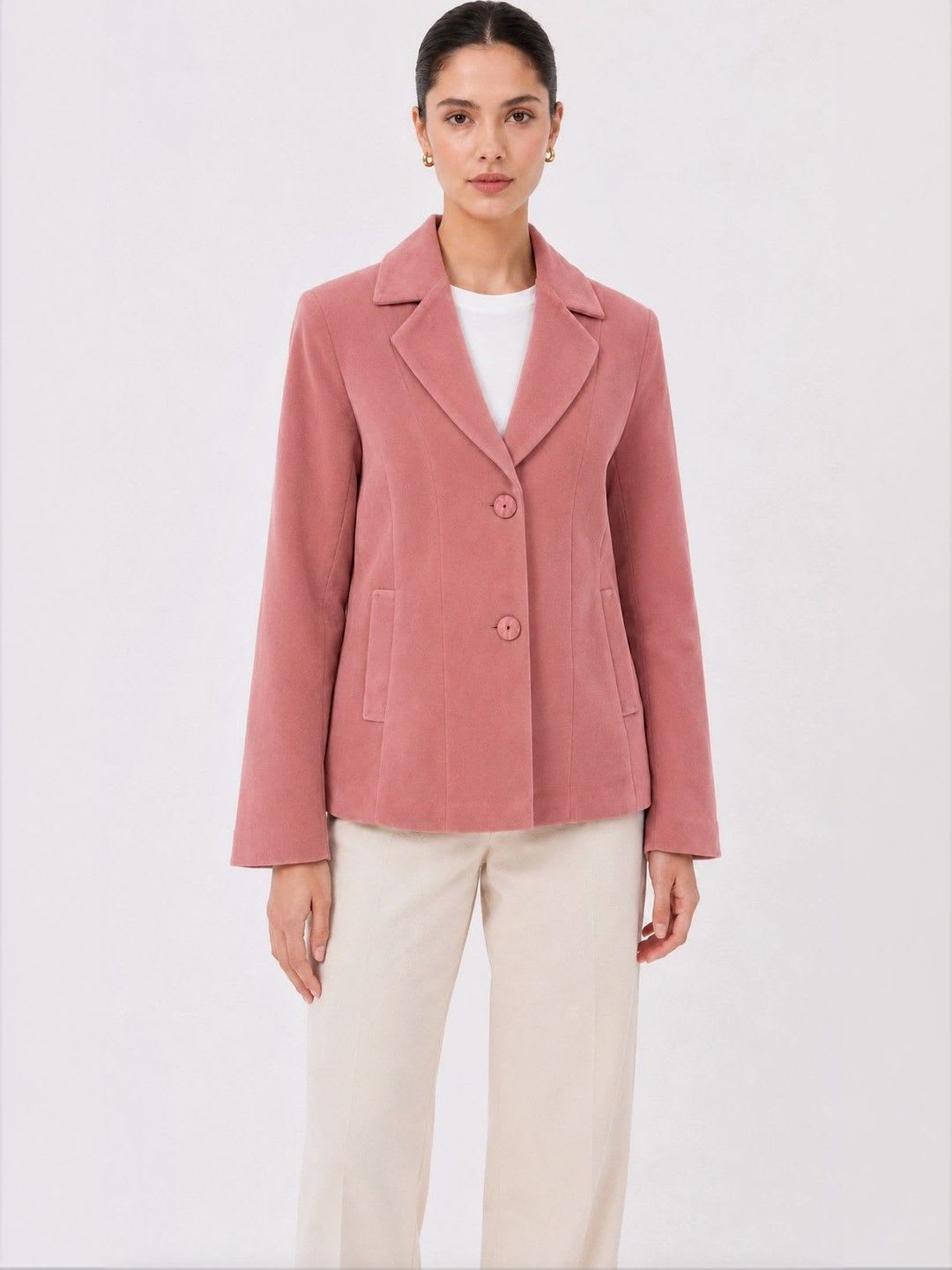 HERE&NOW Notched Lapel Single-Breasted Formal Blazers - default view