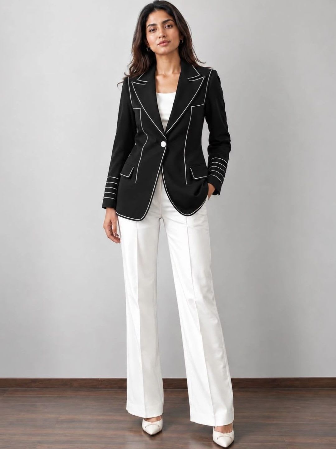 Beyond Formals  Women Single-Breasted Blazer - default view