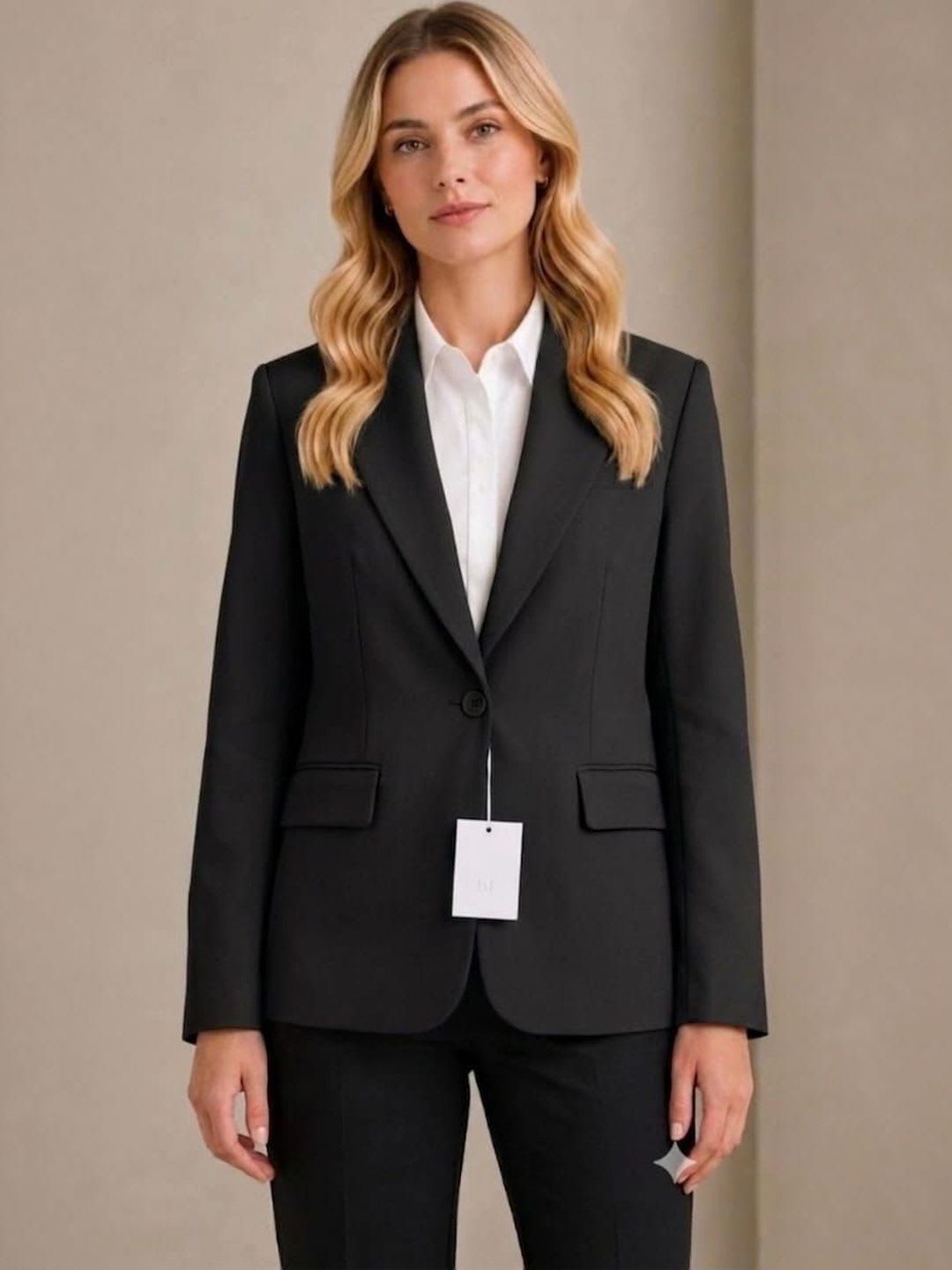 AAROMINFINITY Notched Lapel Single-Breasted Casual Blazers - default view