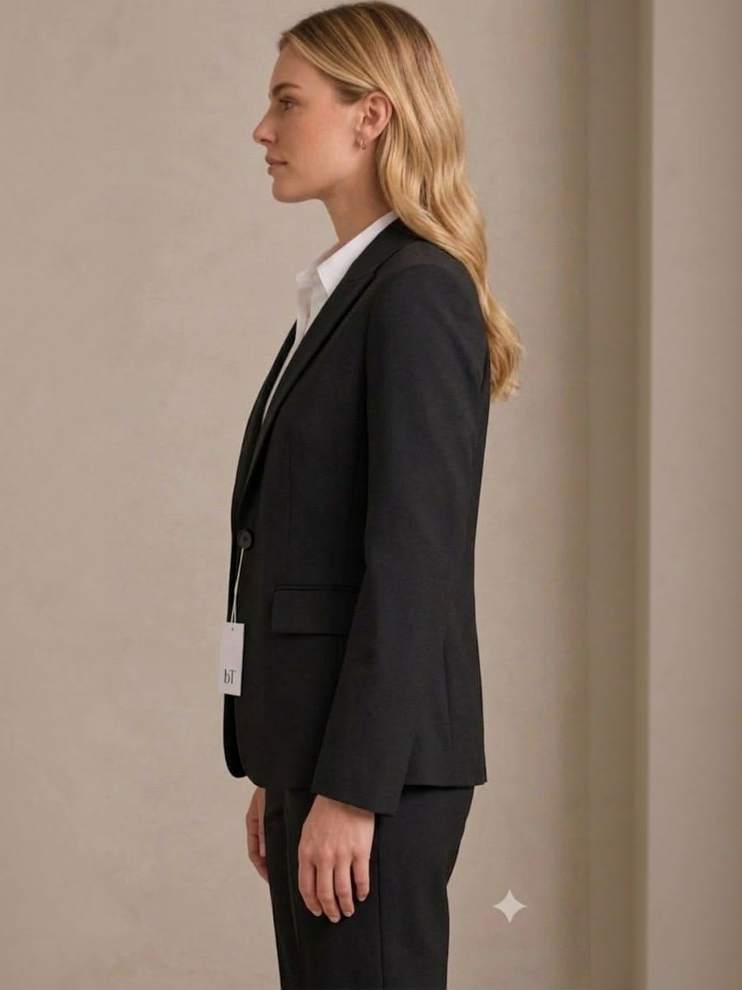 AAROMINFINITY Notched Lapel Single-Breasted Casual Blazers - back view