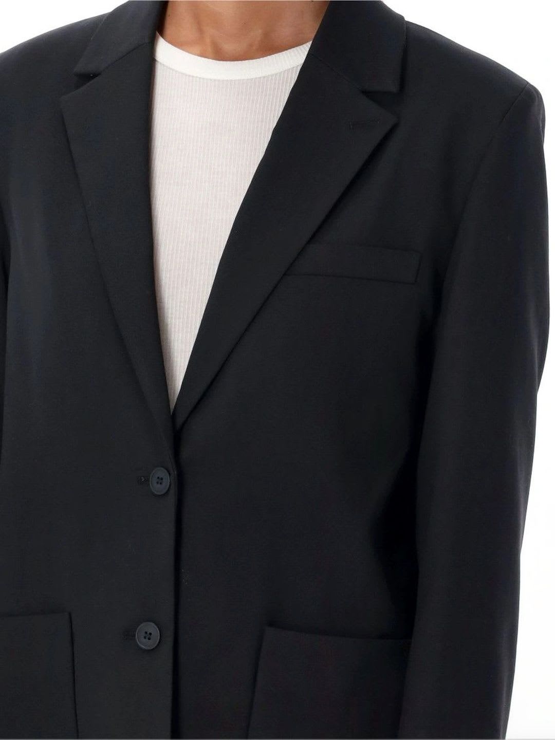 The Garment Black Patch-Pocket Blazer - back view
