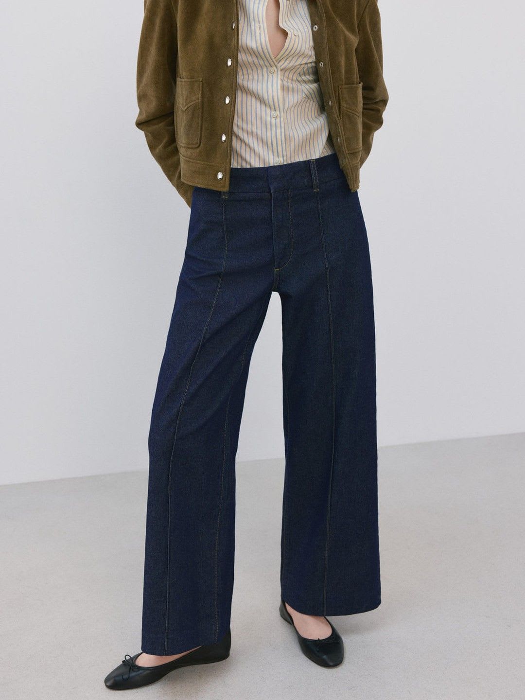 MANGO Women Regular Fit Mid-Rise Jeans - default view