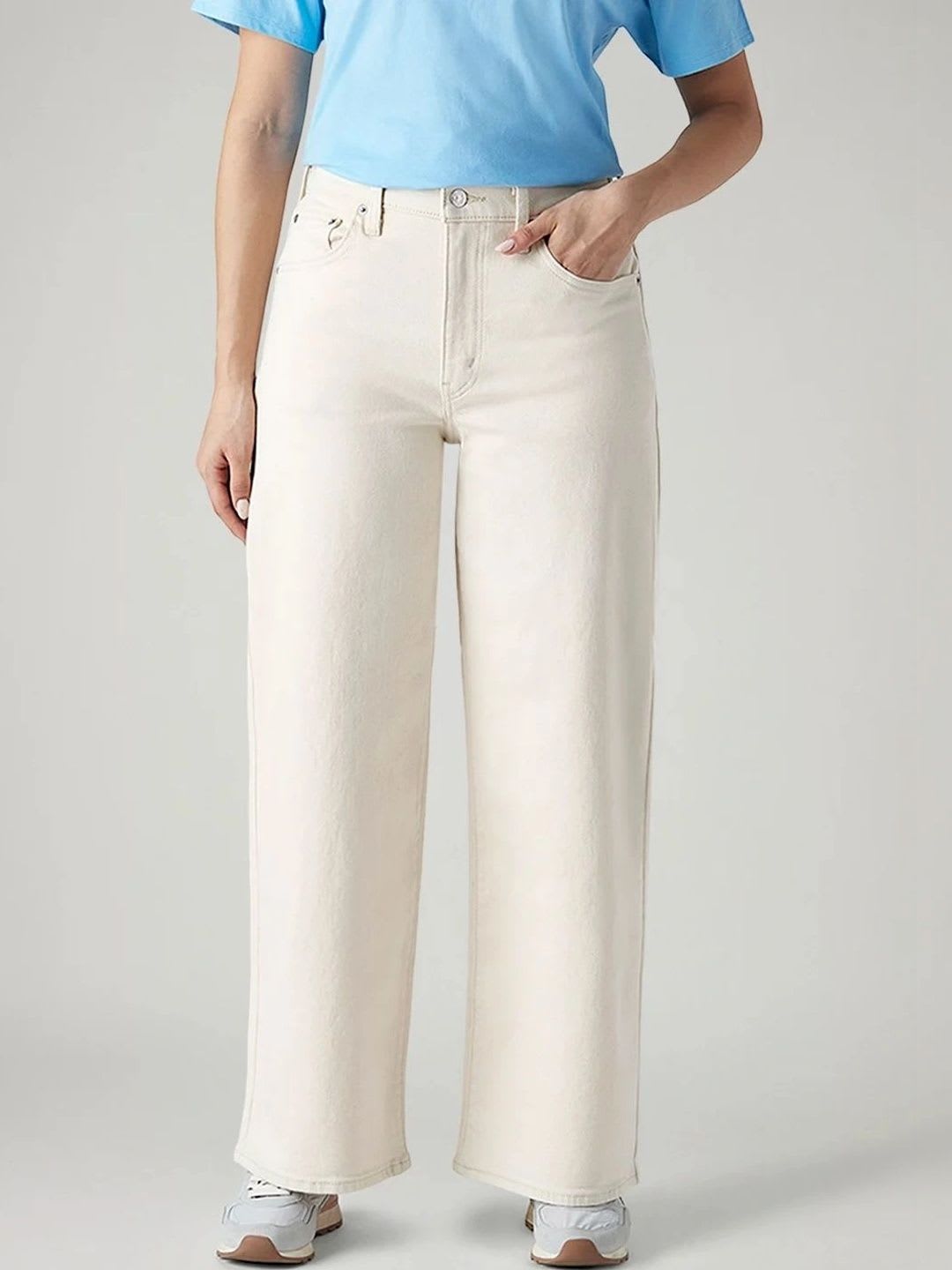 Levis Women Classic Wide Leg High-Rise Stretchable Jeans - default view
