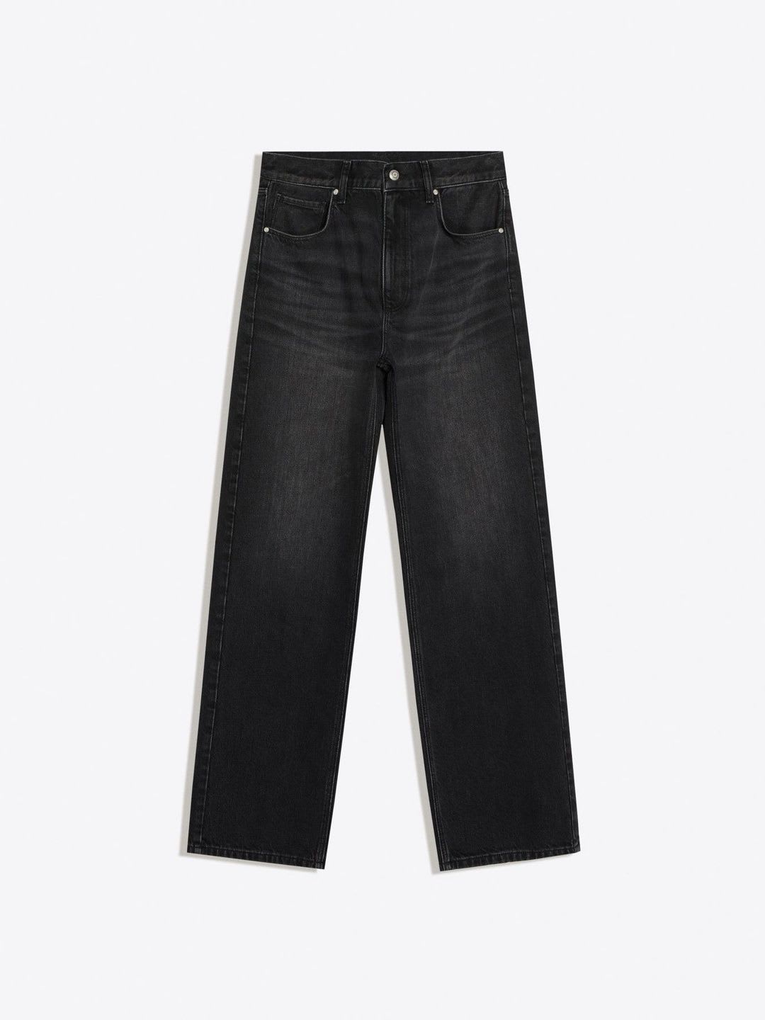 Bershka Women Regular Fit Mid-Rise Low Distress Jeans - left view