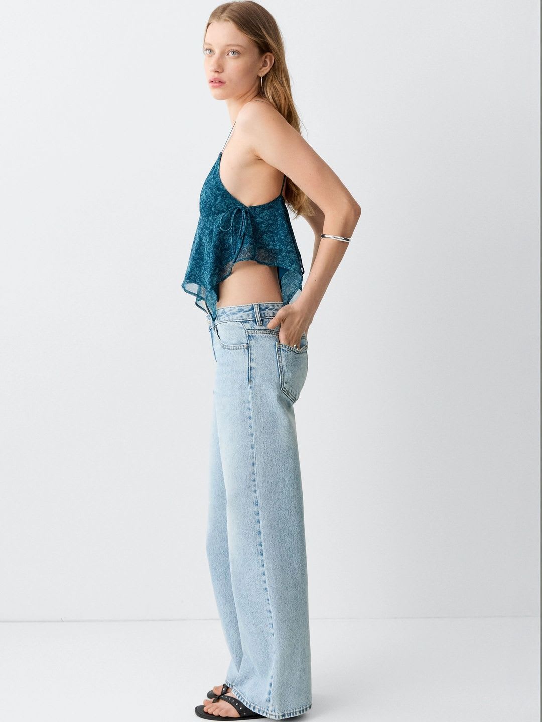 MANGO MNG Women Heavy Fade Jeans - right view