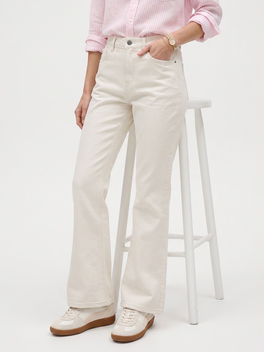 Nautica Women Bootcut Fit Stretchable Jeans - default view