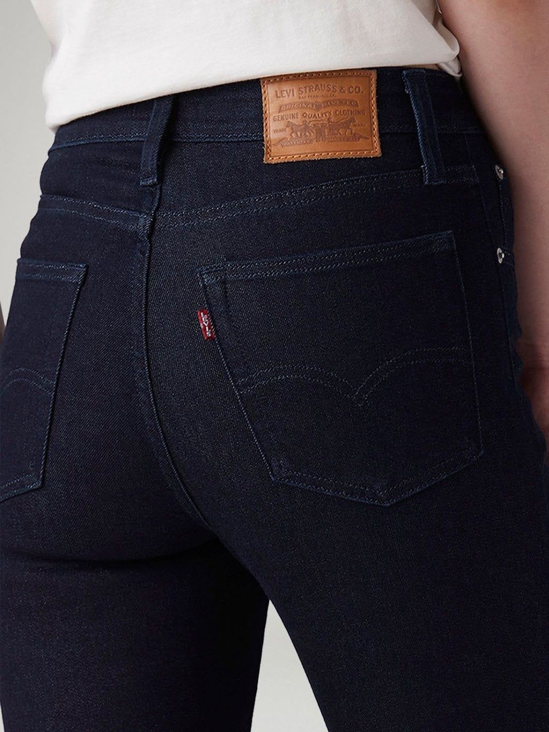 Levis Women Classic Flared High-Rise Stretchable Jeans - back view