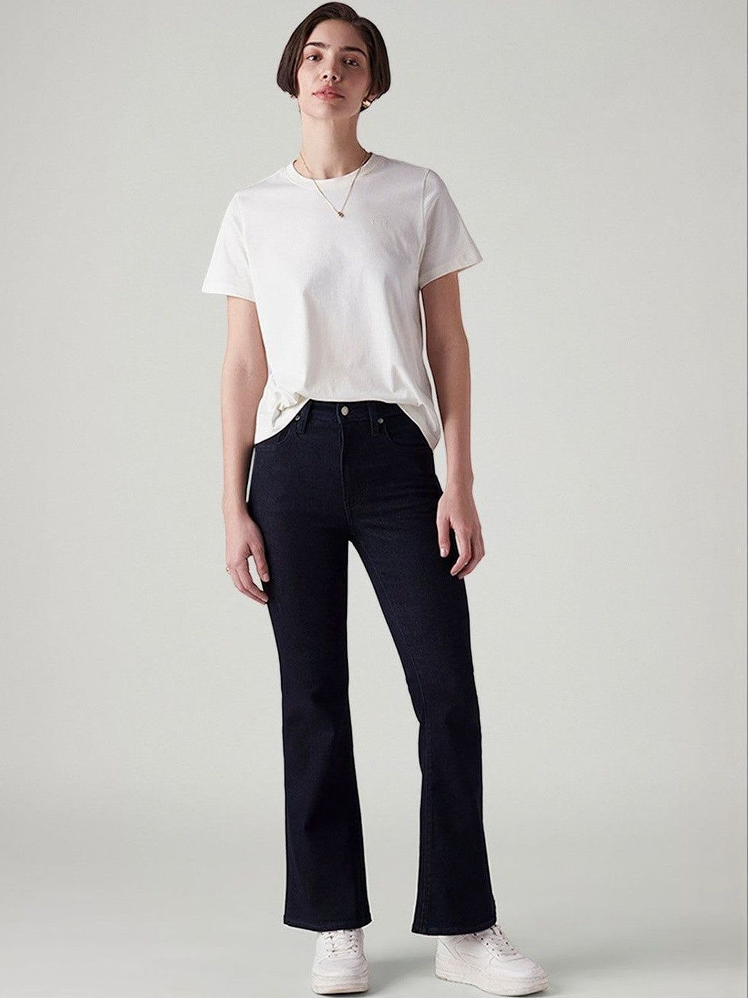 Levis Women Classic Flared High-Rise Stretchable Jeans - right view