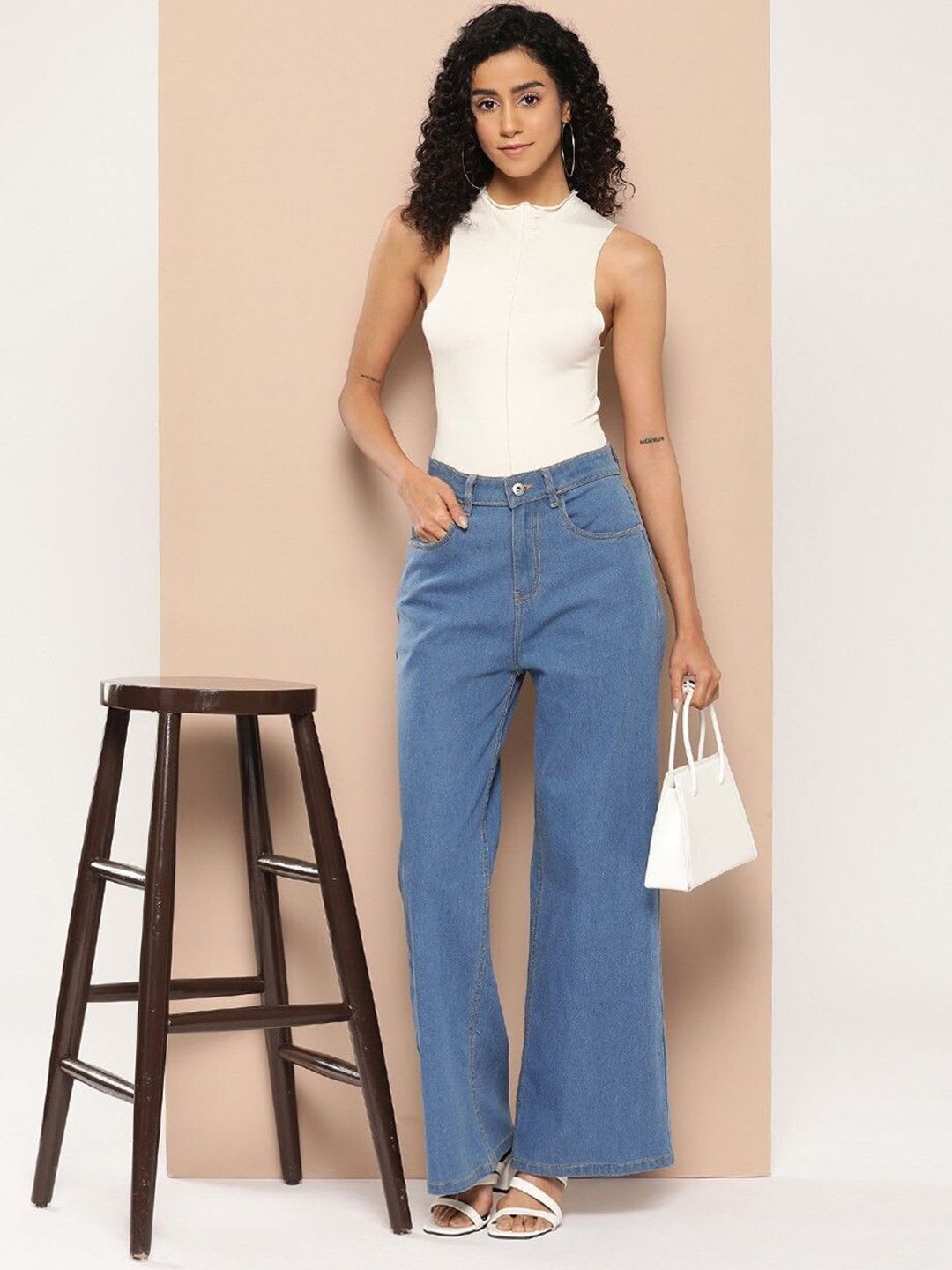 Aadvi Fashion Women Jean Straight Fit High-Rise Stretchable Jeans - right view