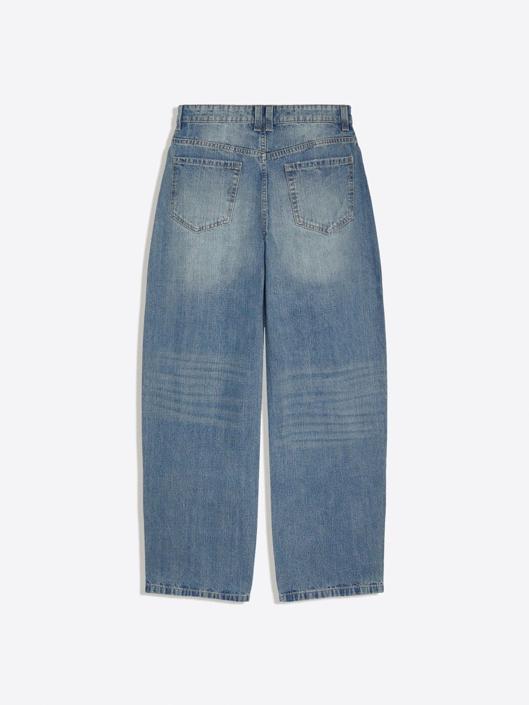 Bershka Women Low-rise Barrel Pure Cotton Jeans - right view