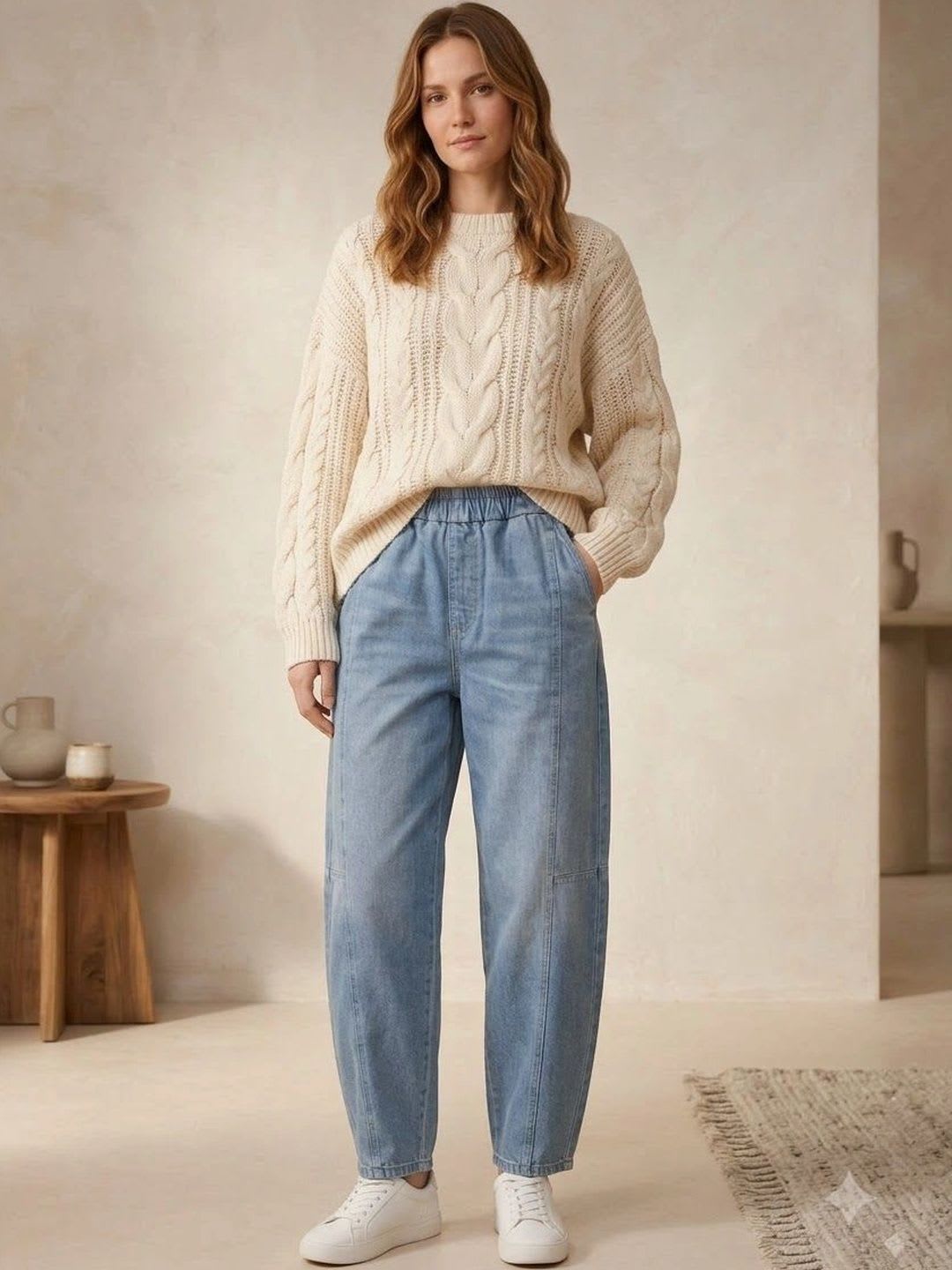STRV Women Mid-Rise Heavy Fade Jeans - back view