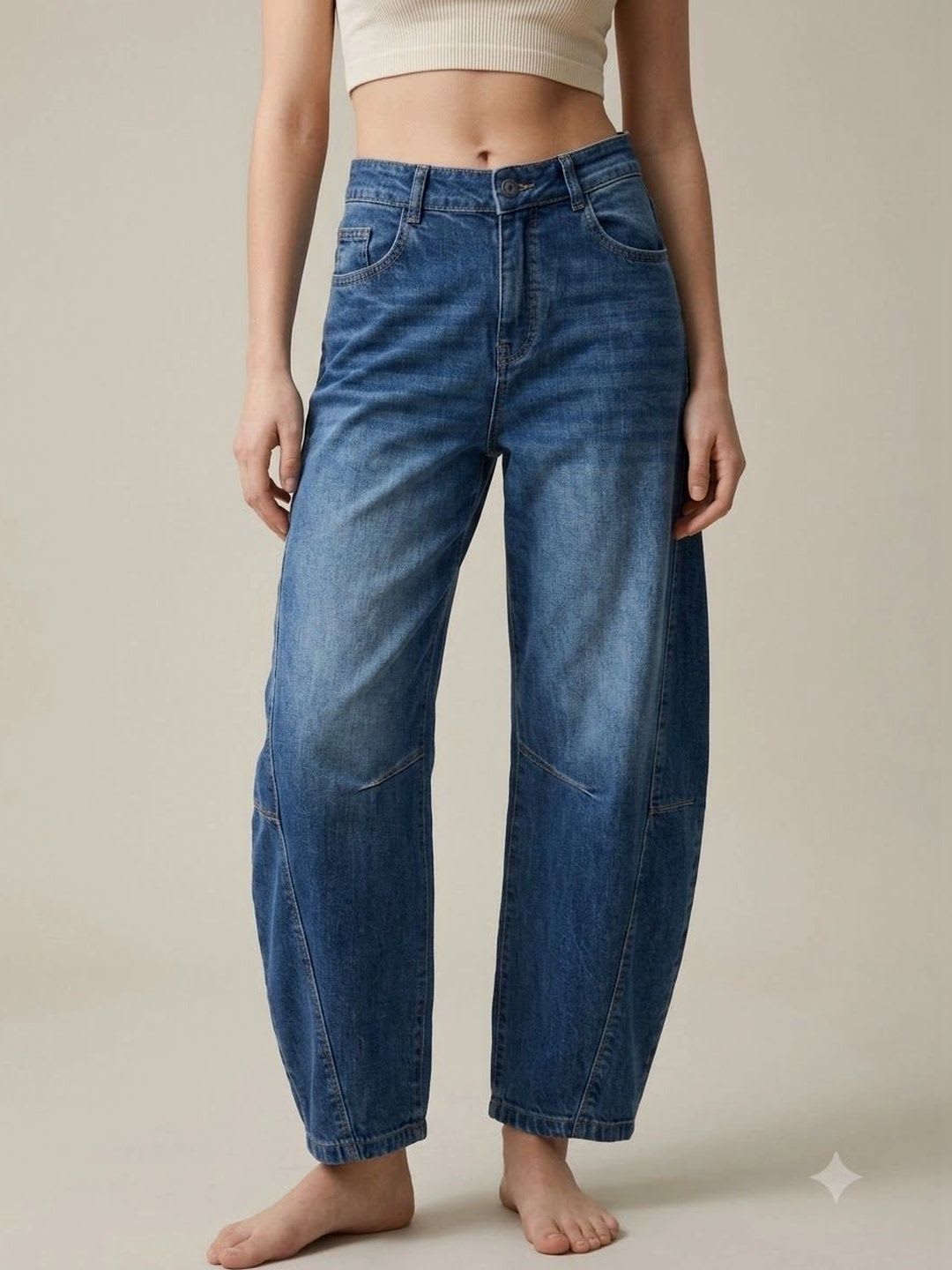 DressBerry Women High-Rise Low Distress Light Fade Stretchable Jeans - default view