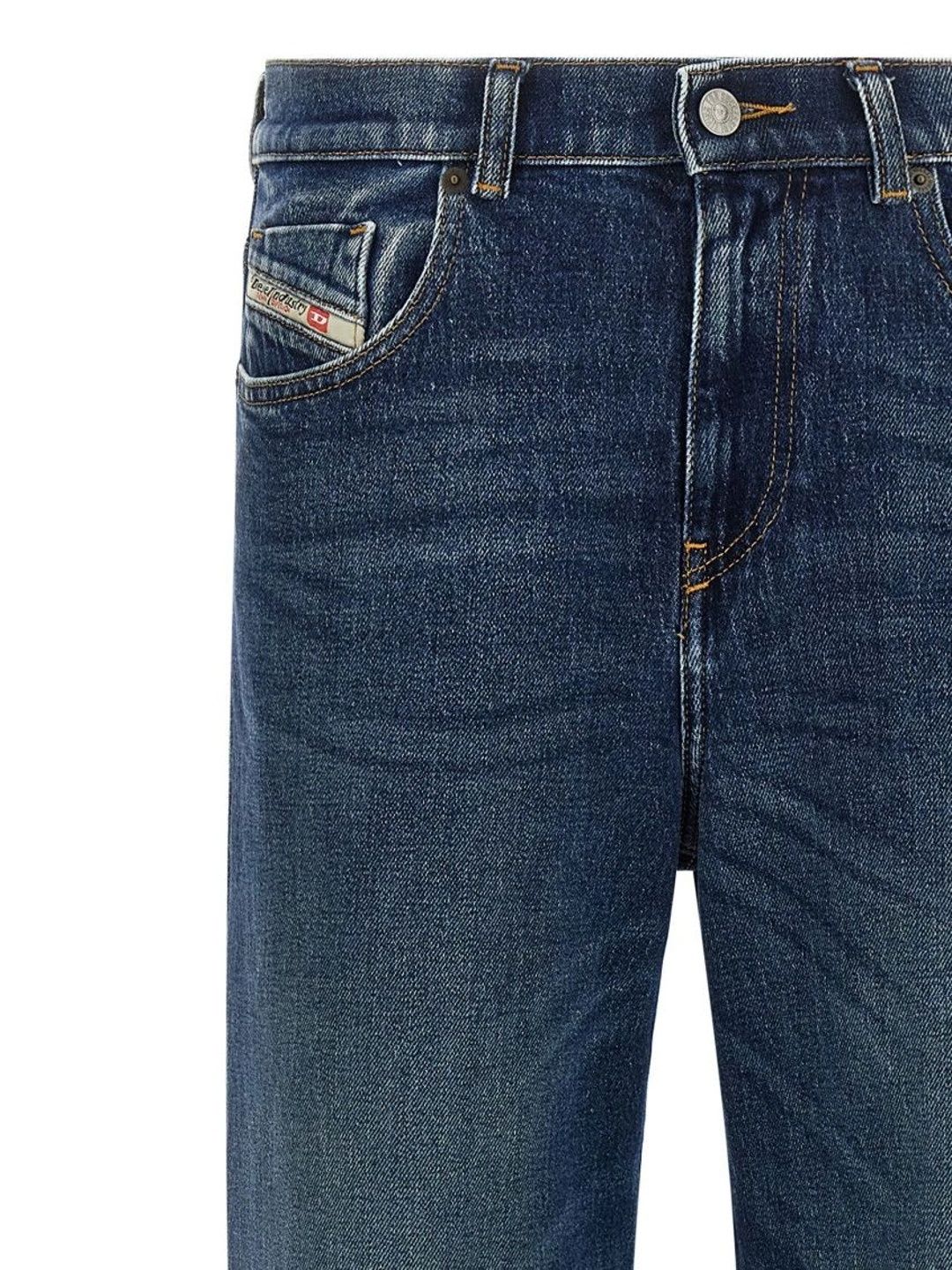 DIESEL Women Flared Mid-Rise Jeans - back view