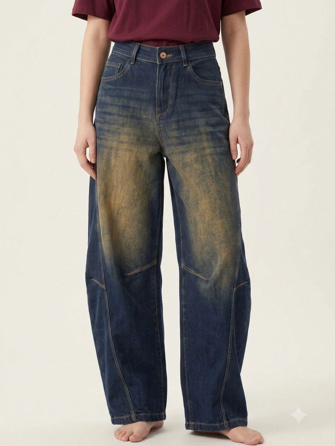 STRV Women High-Rise Heavy Fade Stretchable Jeans - default view