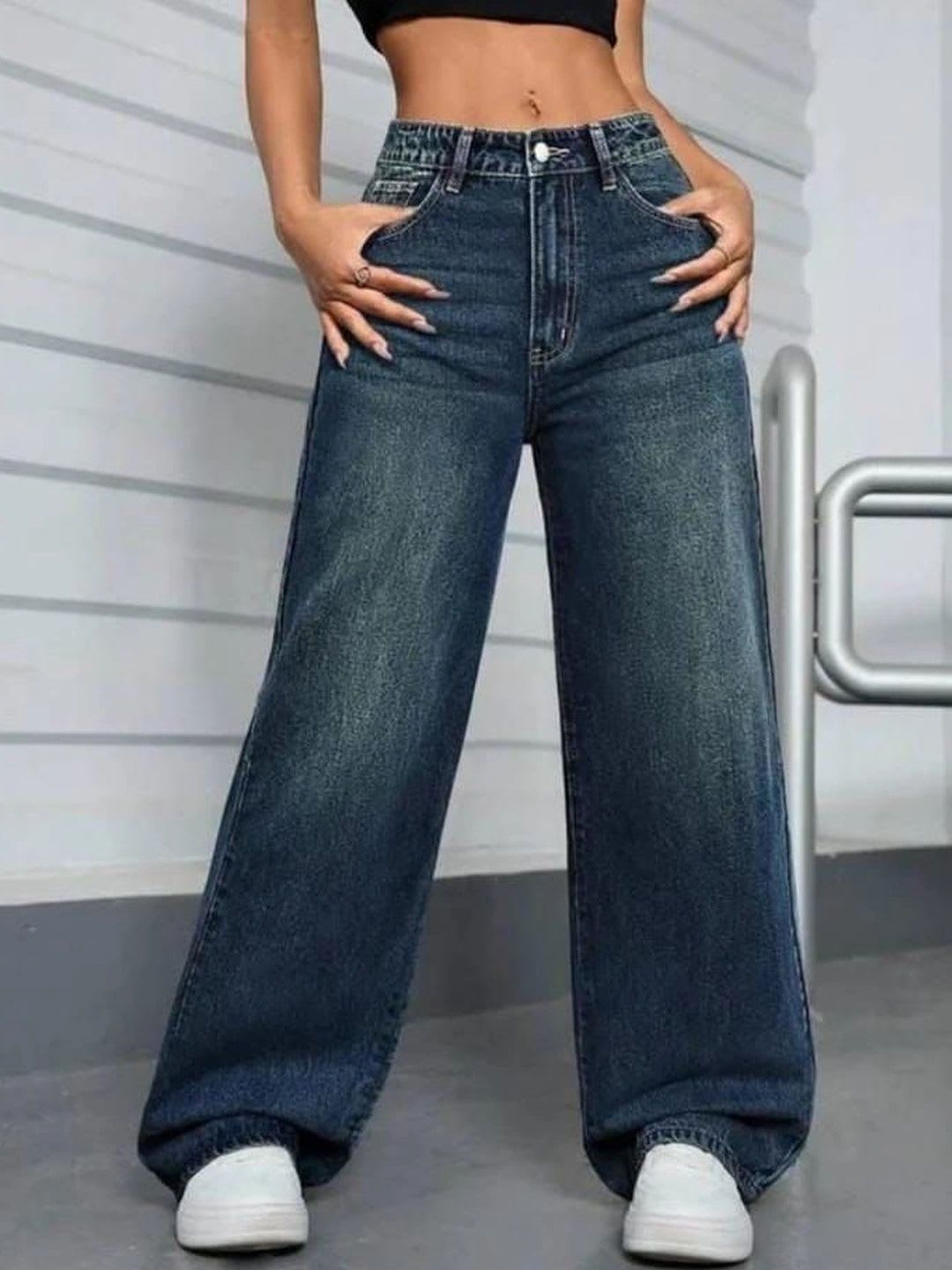 HERE&NOW Women High-Rise Light Fade Jeans - default view