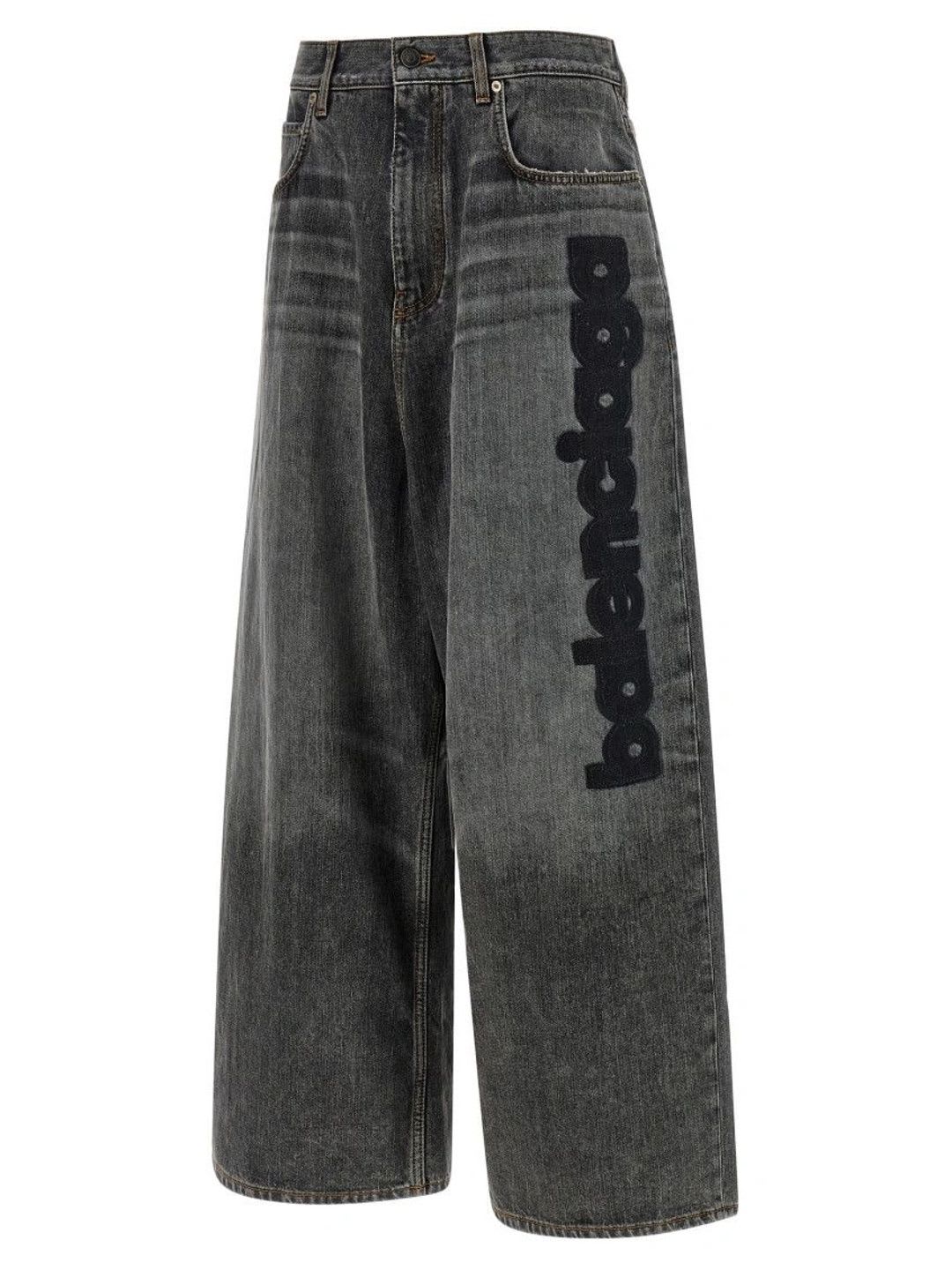 Balenciaga Women Low-Rise Printed Jeans - back view