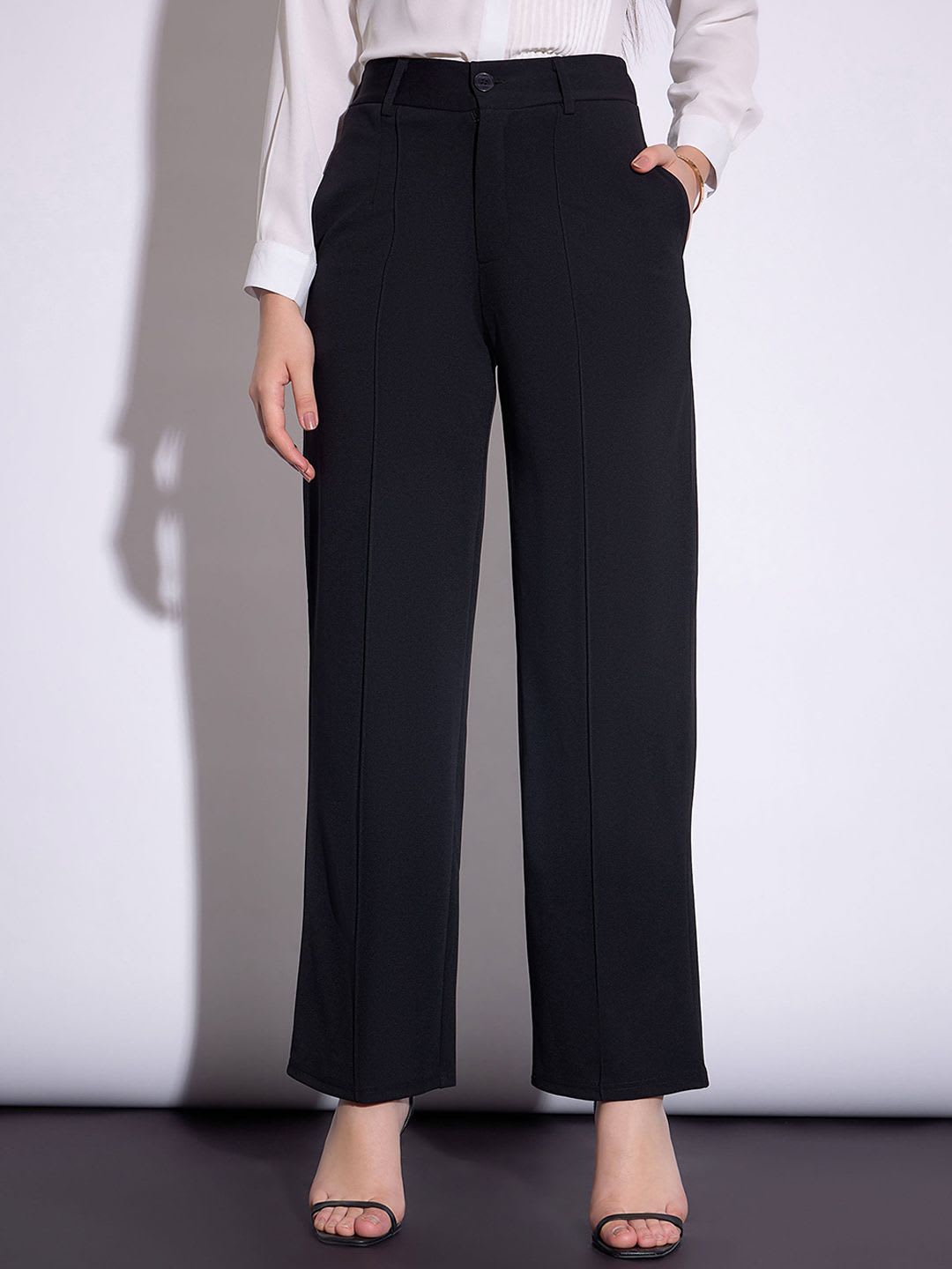 SASSAFRAS worklyf Women Formal Parallel Trousers - default view