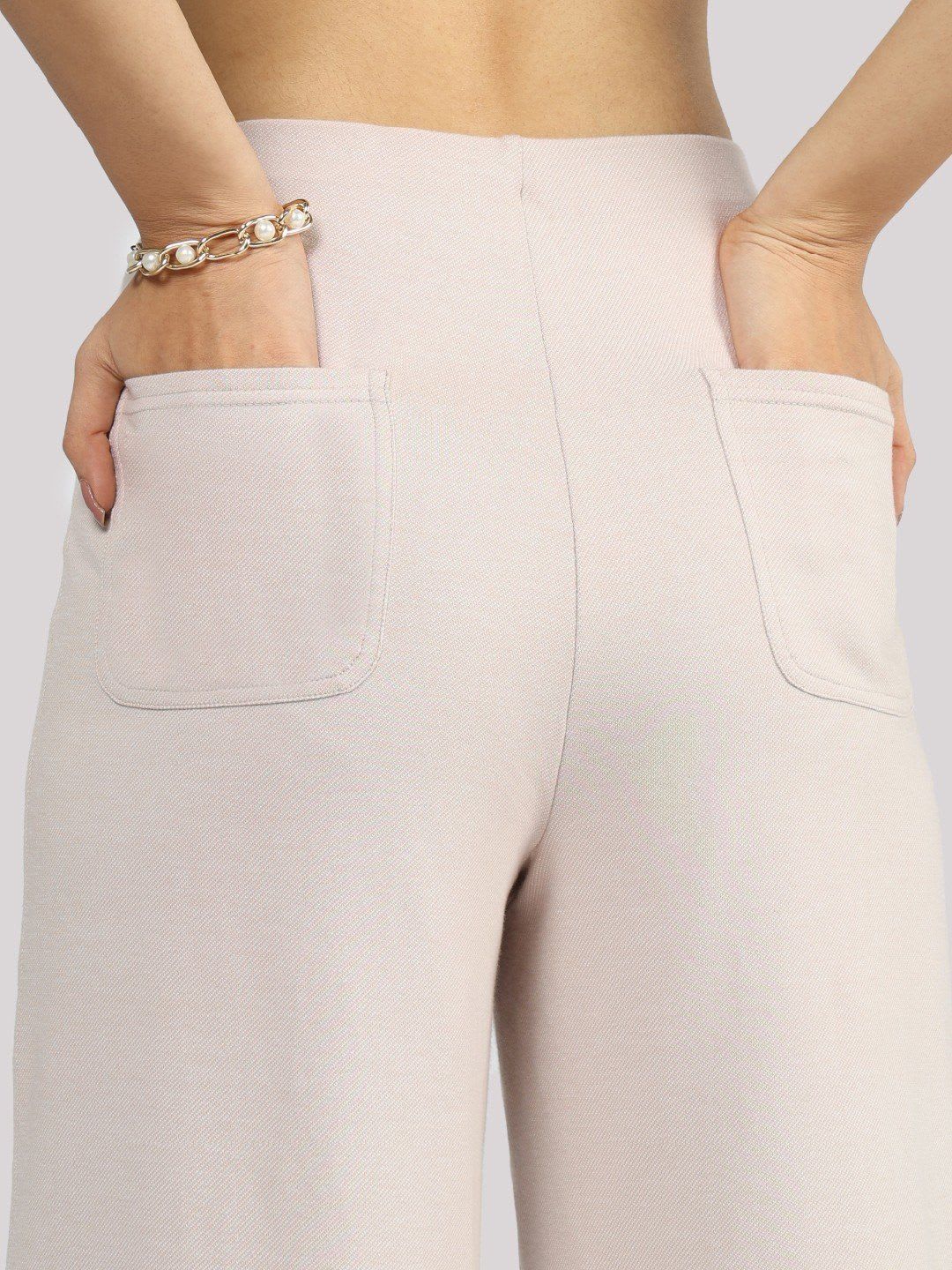 Blissclub Work-To-Wine Twill Wide Dart Pants - left view
