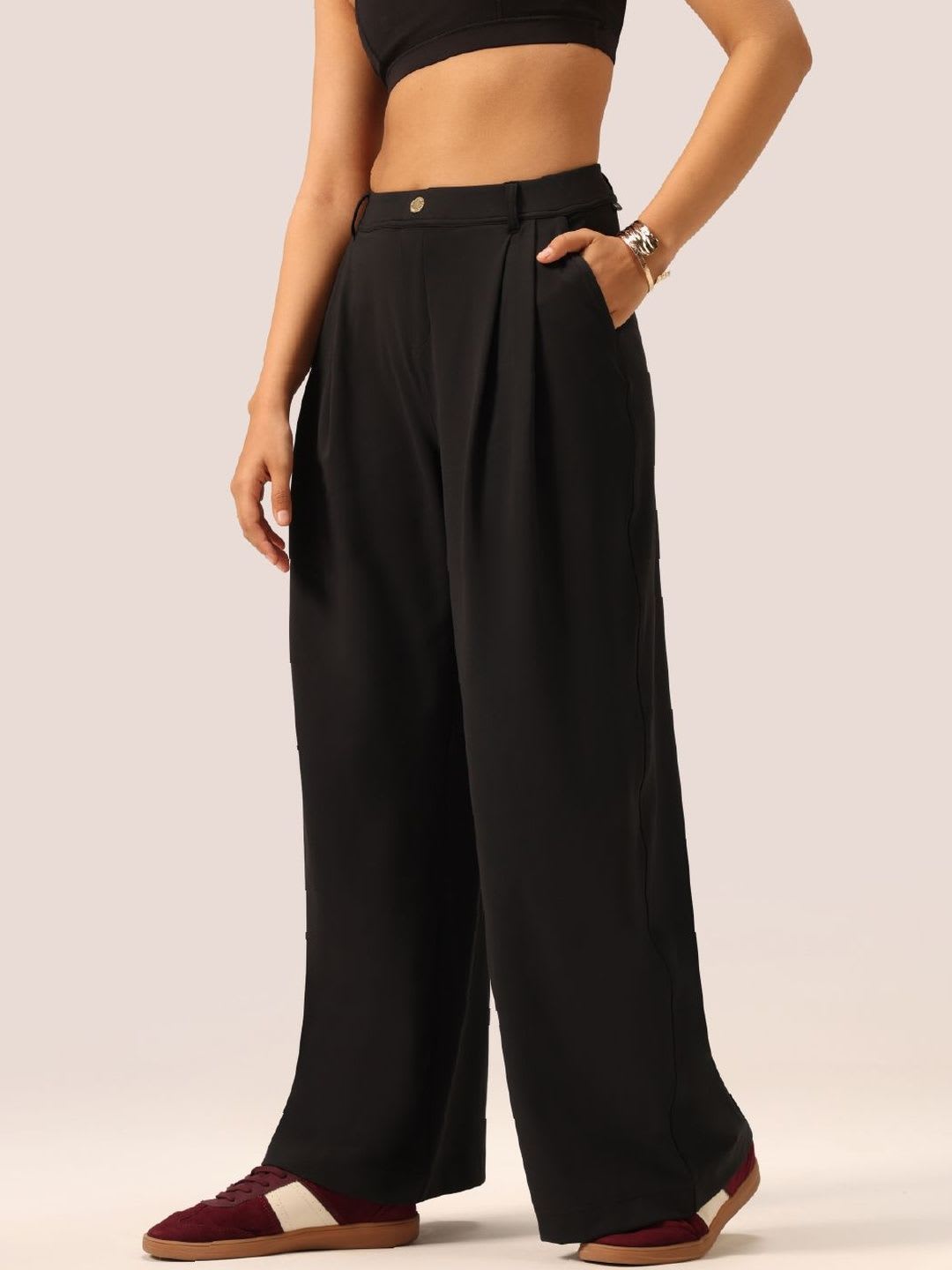 Blissclub Women Cloud Korean Baggy Fit Tall Pants - default view