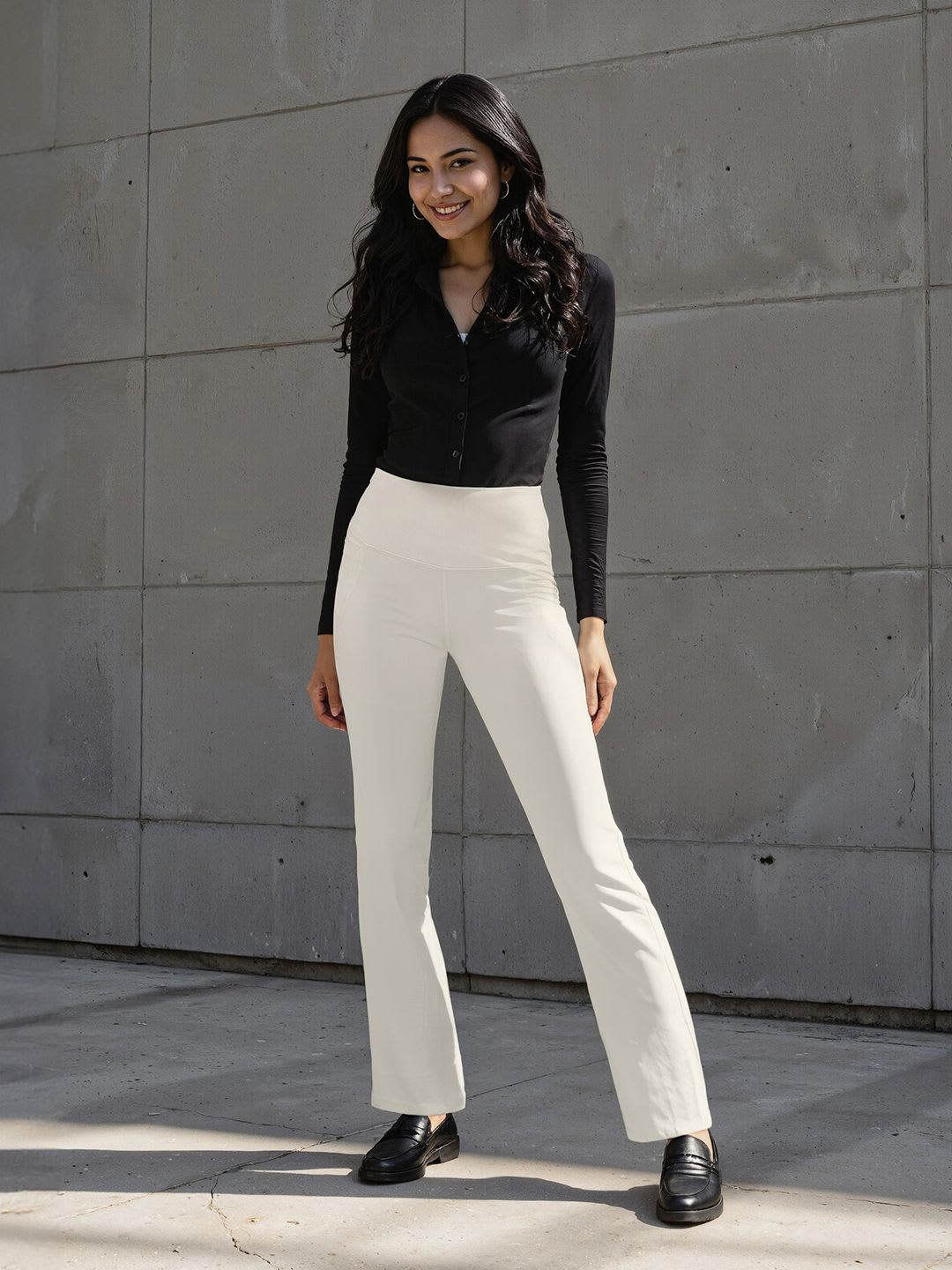 Blissclub Women The Ultimate Straight Pants Lite with invisible pocket - default view