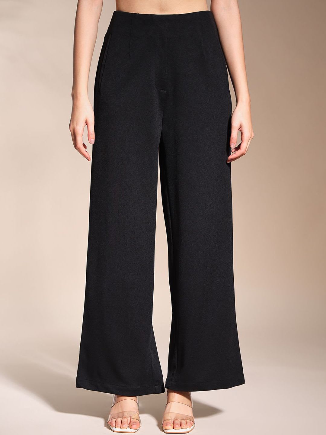 Zastraa Women High-Rise Loose Fit Parallel Trousers - default view