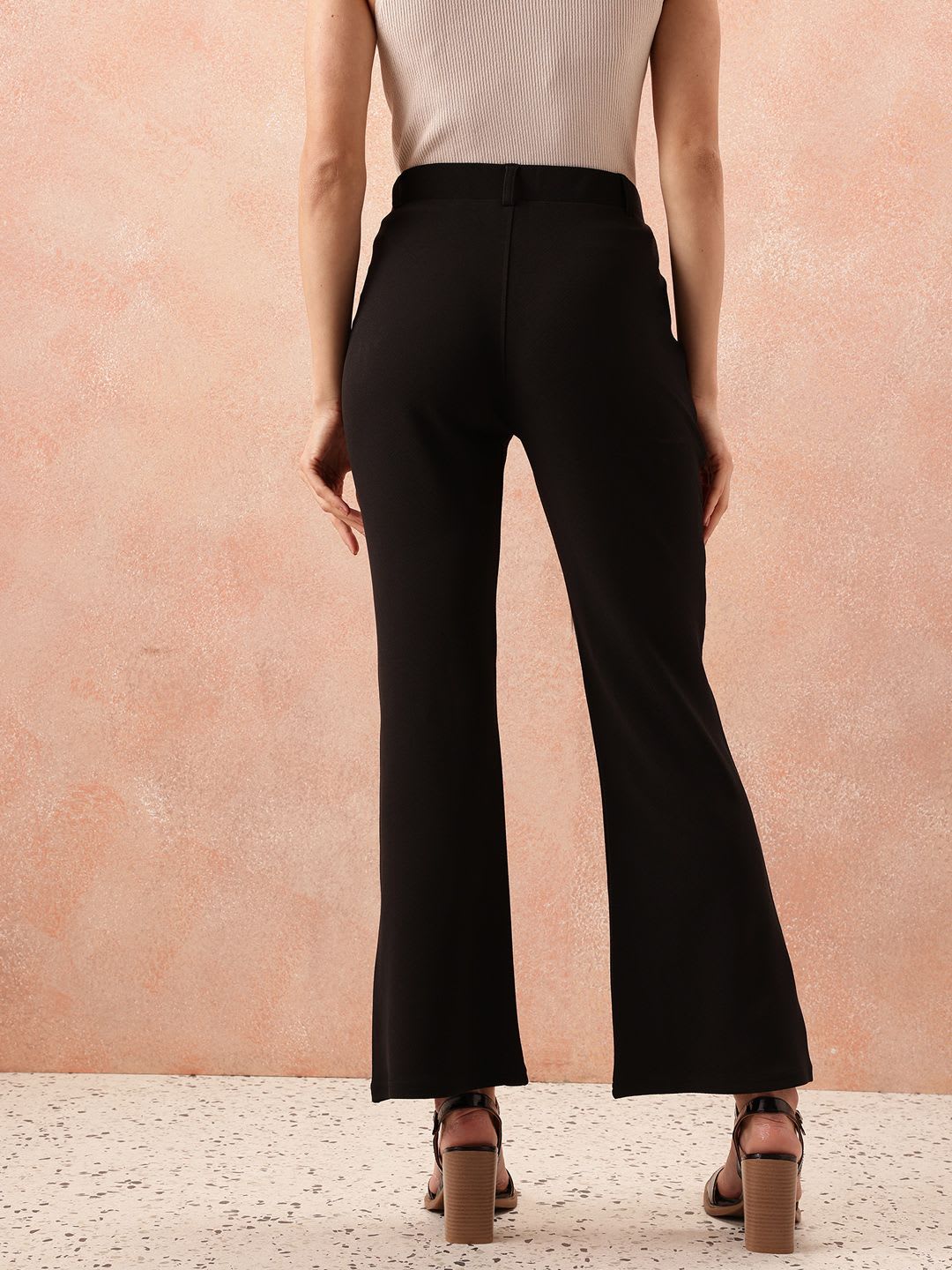 All About You Formals Women High-Rise Boot Cut Trousers - left view