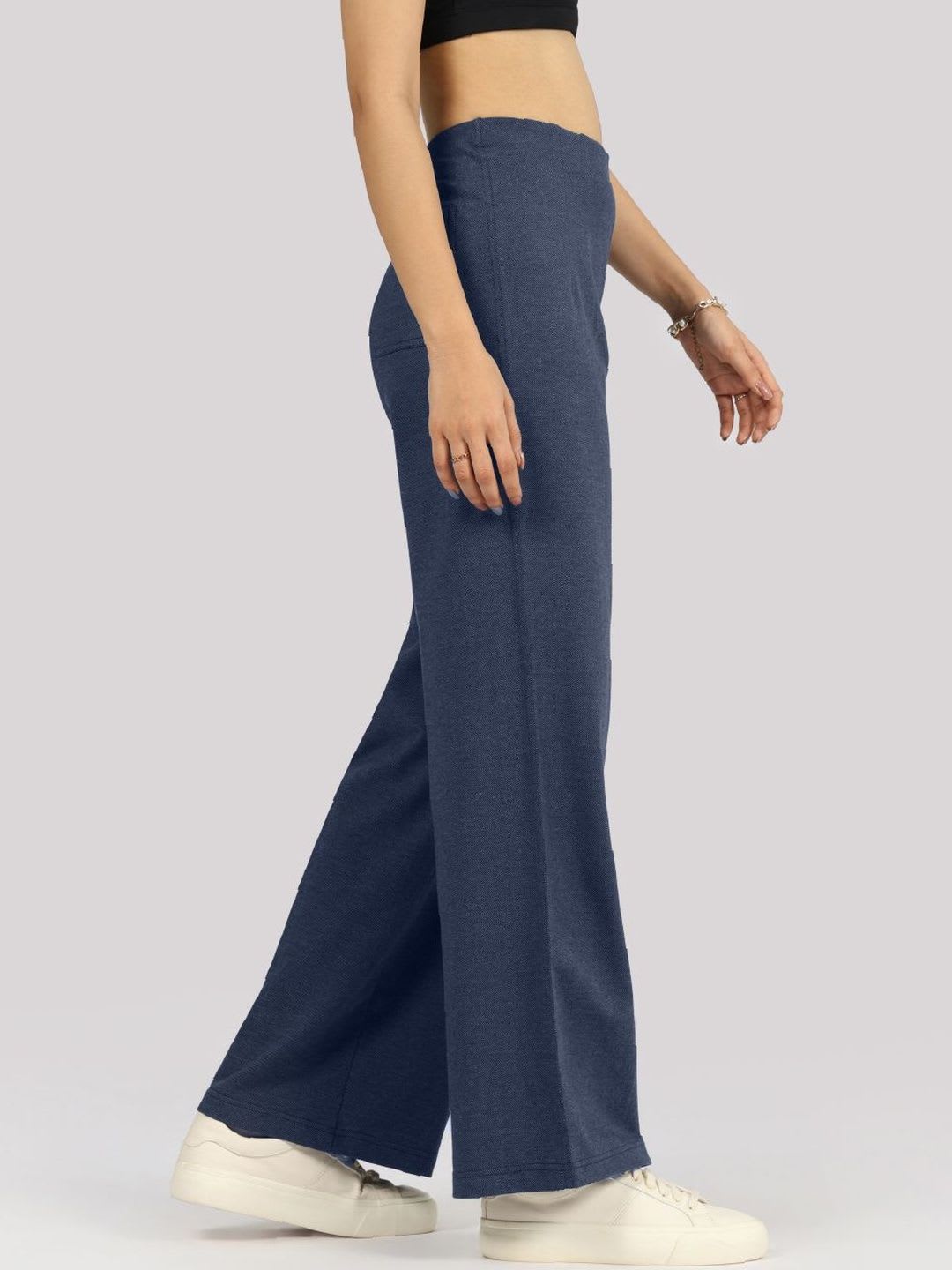 Blissclub Work-To-Wine Twill Wide Darts Pant - left view