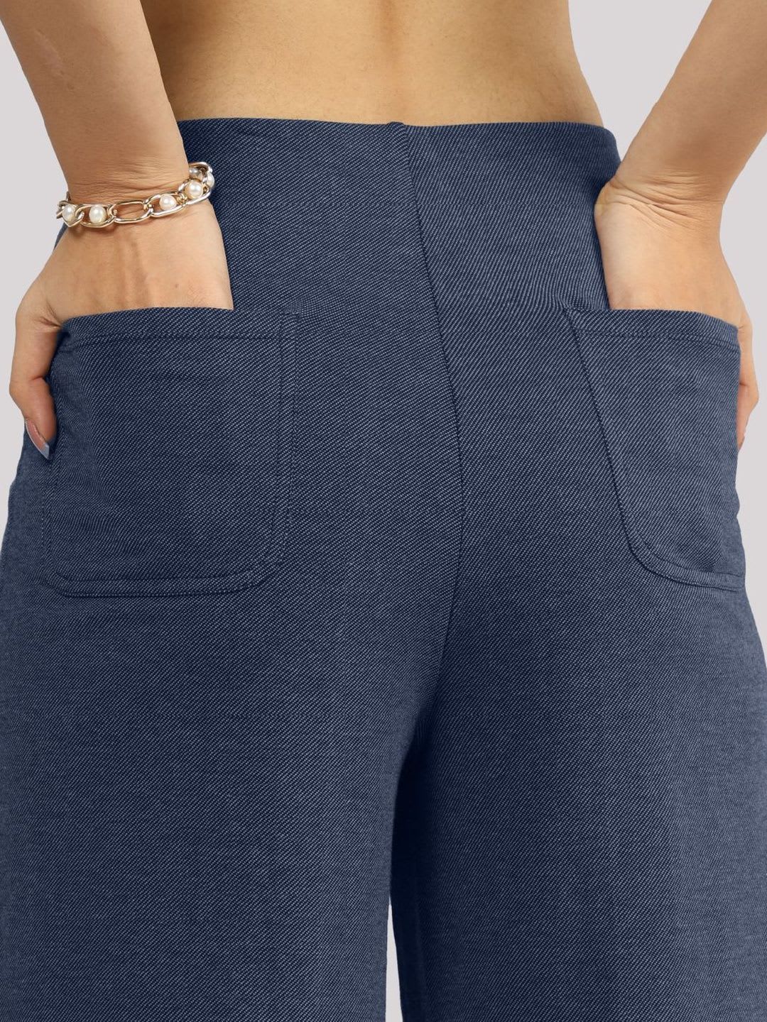 Blissclub Work-To-Wine Twill Wide Darts Pant - right view