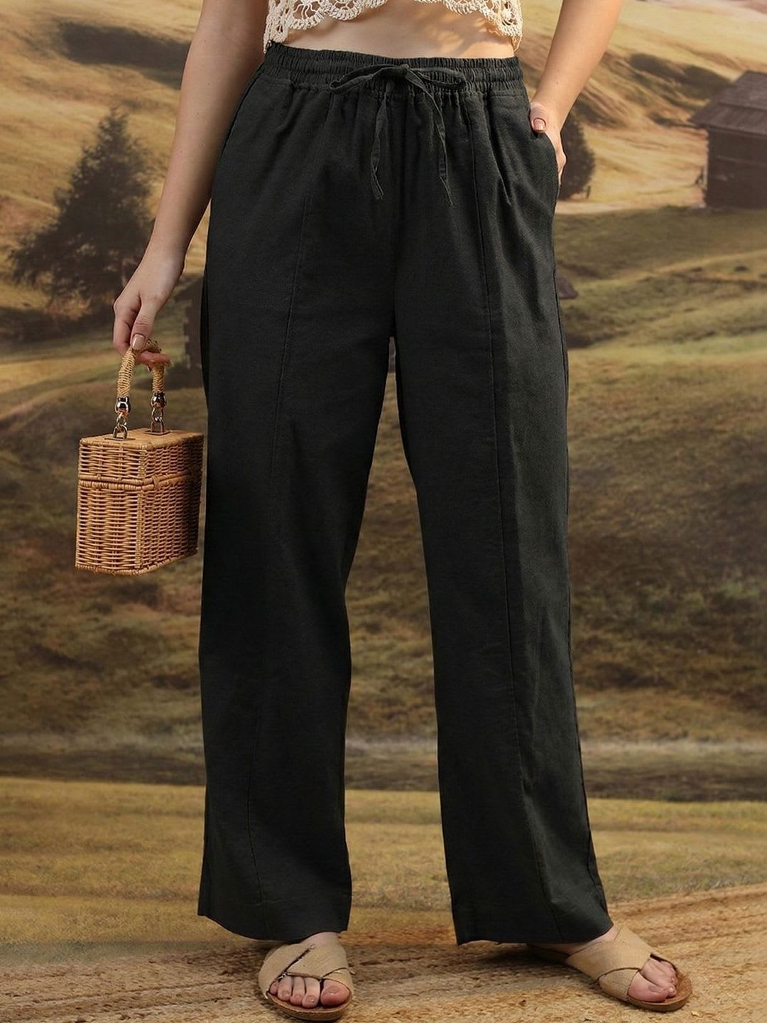 Moda Rapido Women Comfort High-Rise Trousers - default view