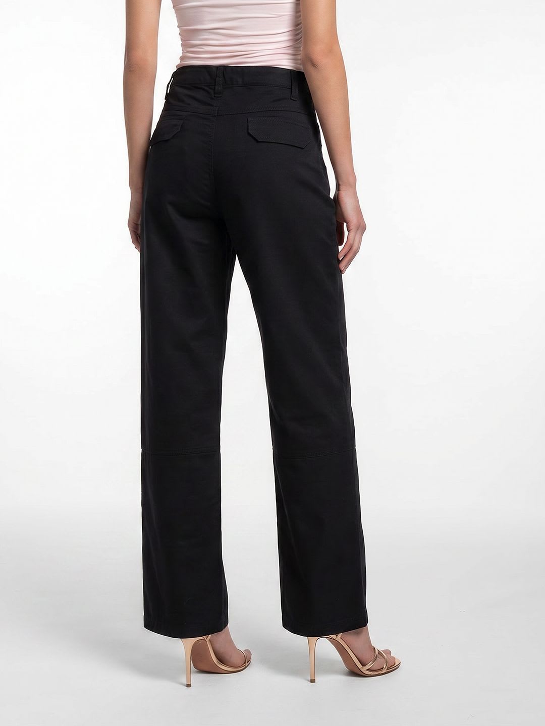 French Connection Women Straight Fit Trousers - back view